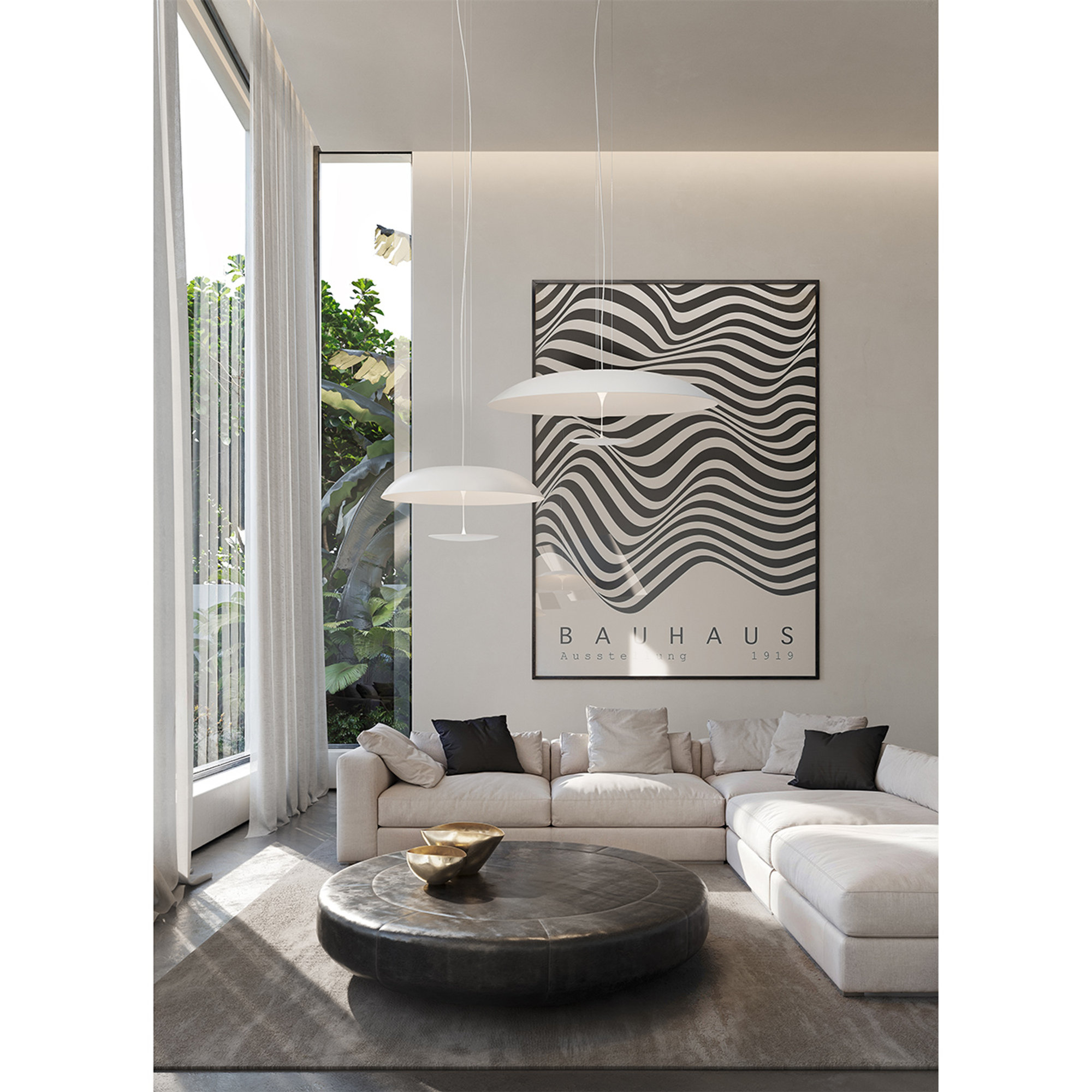 BLANCO pendant - sospensione Matteo Ugolini design ø92 KARMAN vista2