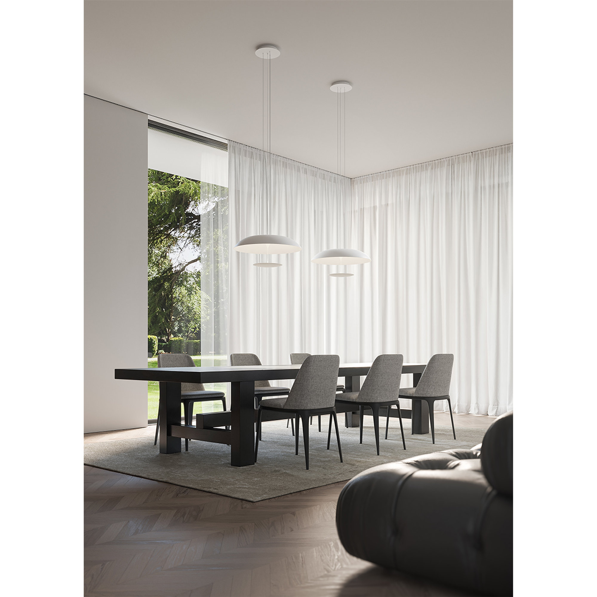 BLANCO pendant - sospensione Matteo Ugolini design ø60 KARMAN vista6