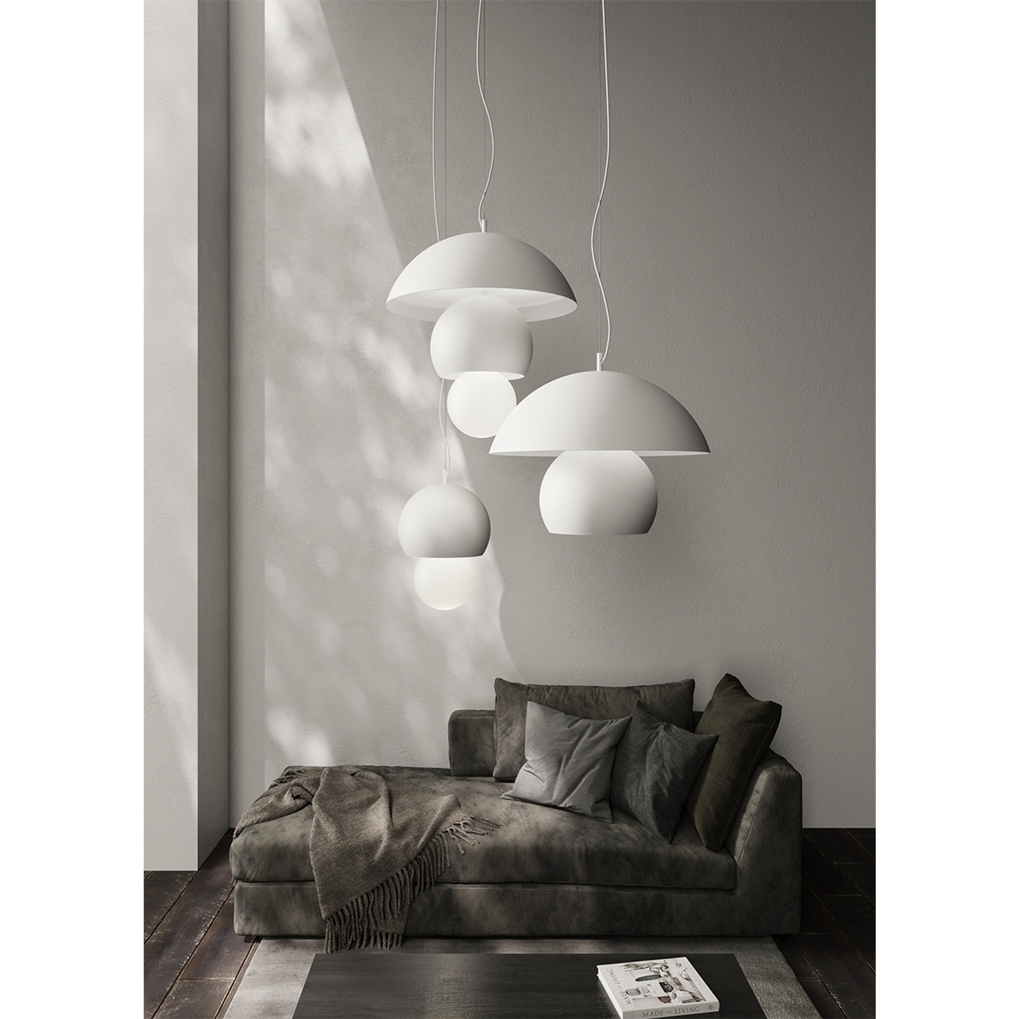 TRILUNA pendant - sospensione Luca De Bona & Dario De Meo design ø57,2 KARMAN vista2