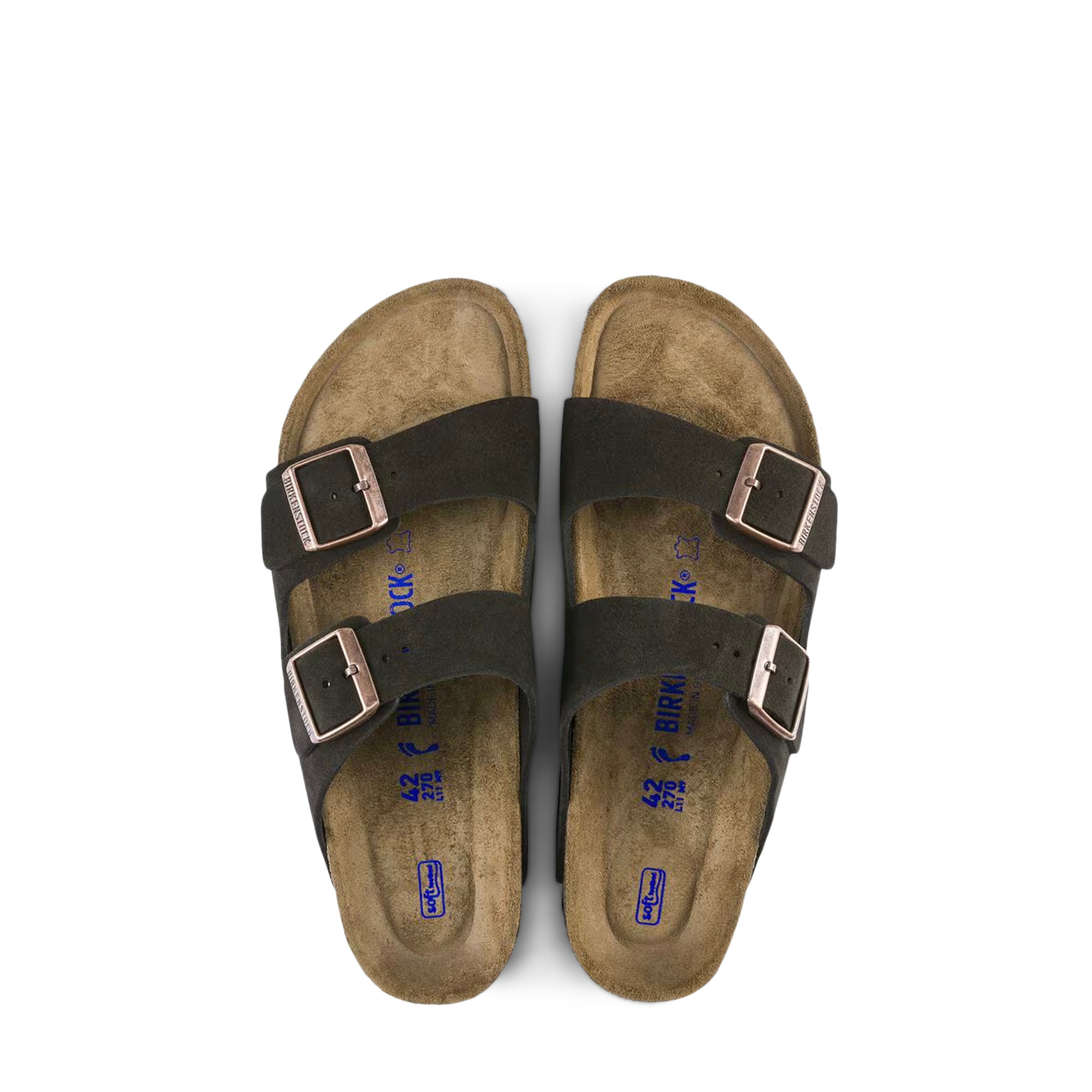 Arizona Sfb Mocca, Suede Leather Birkenstock vista2