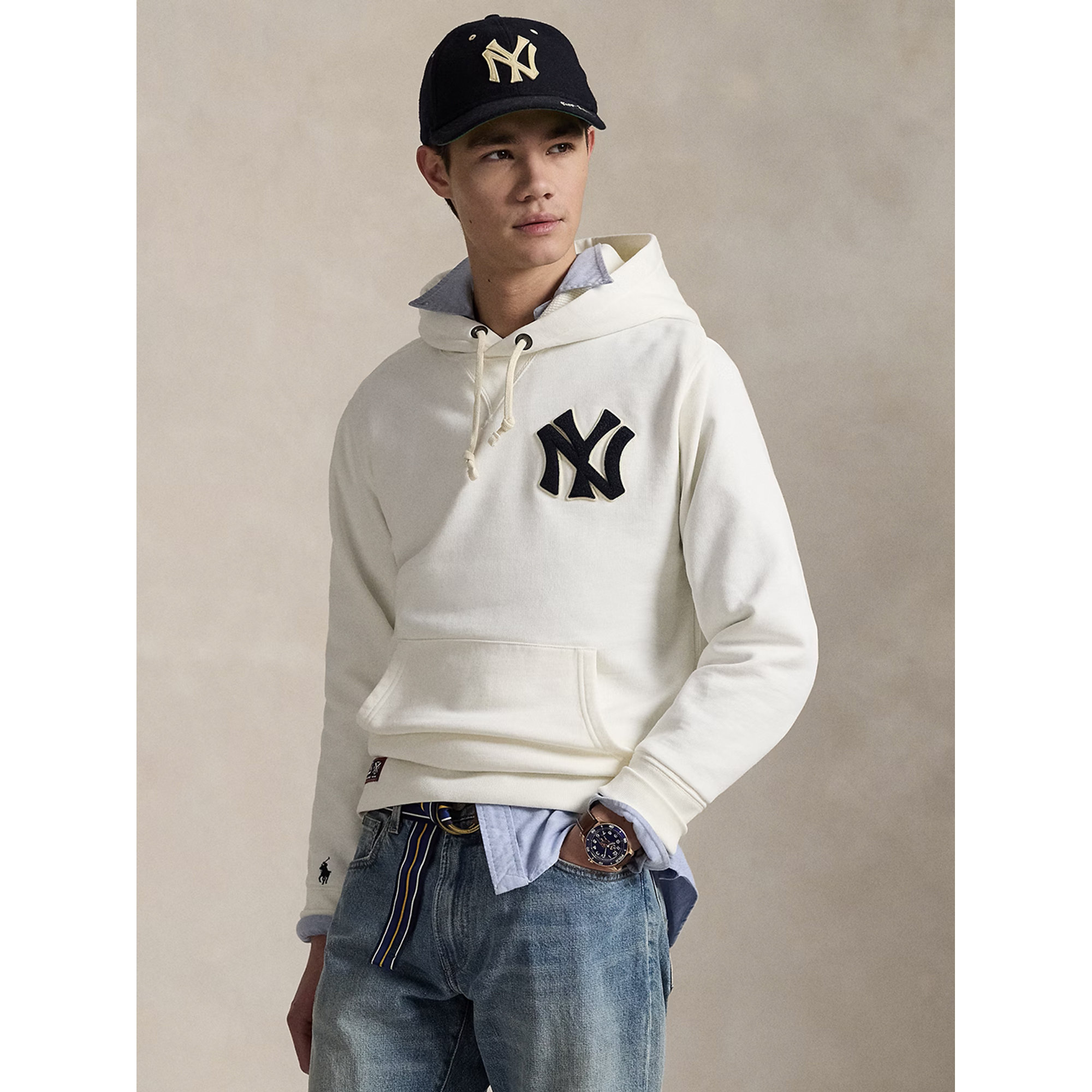 Hoodie Sweatshirt ny Yankees 710967431005 Polo Ralph Lauren vista1