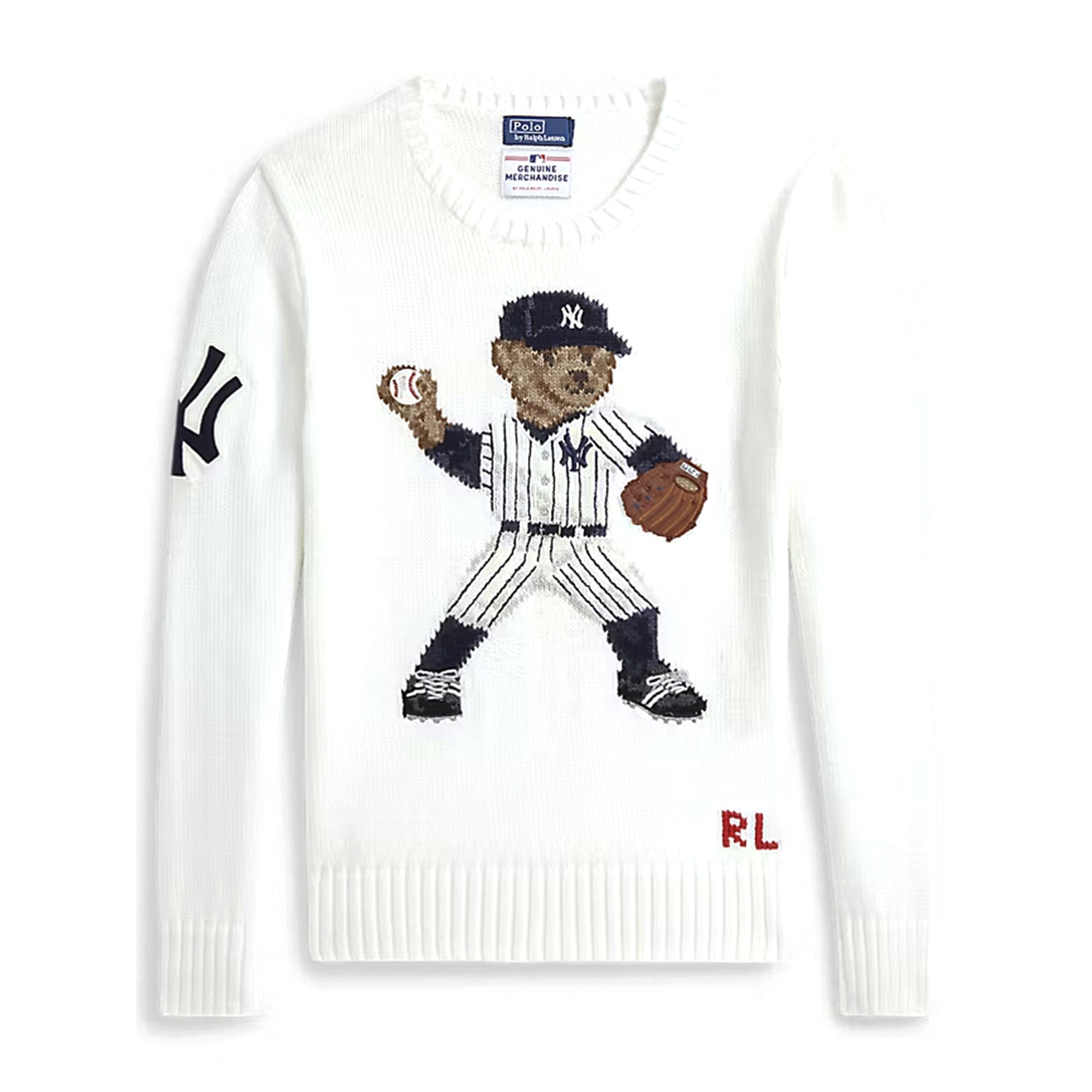 Long Sleeve Pullover Bear ny Yankees 710967438002 Polo Ralph Lauren vista0