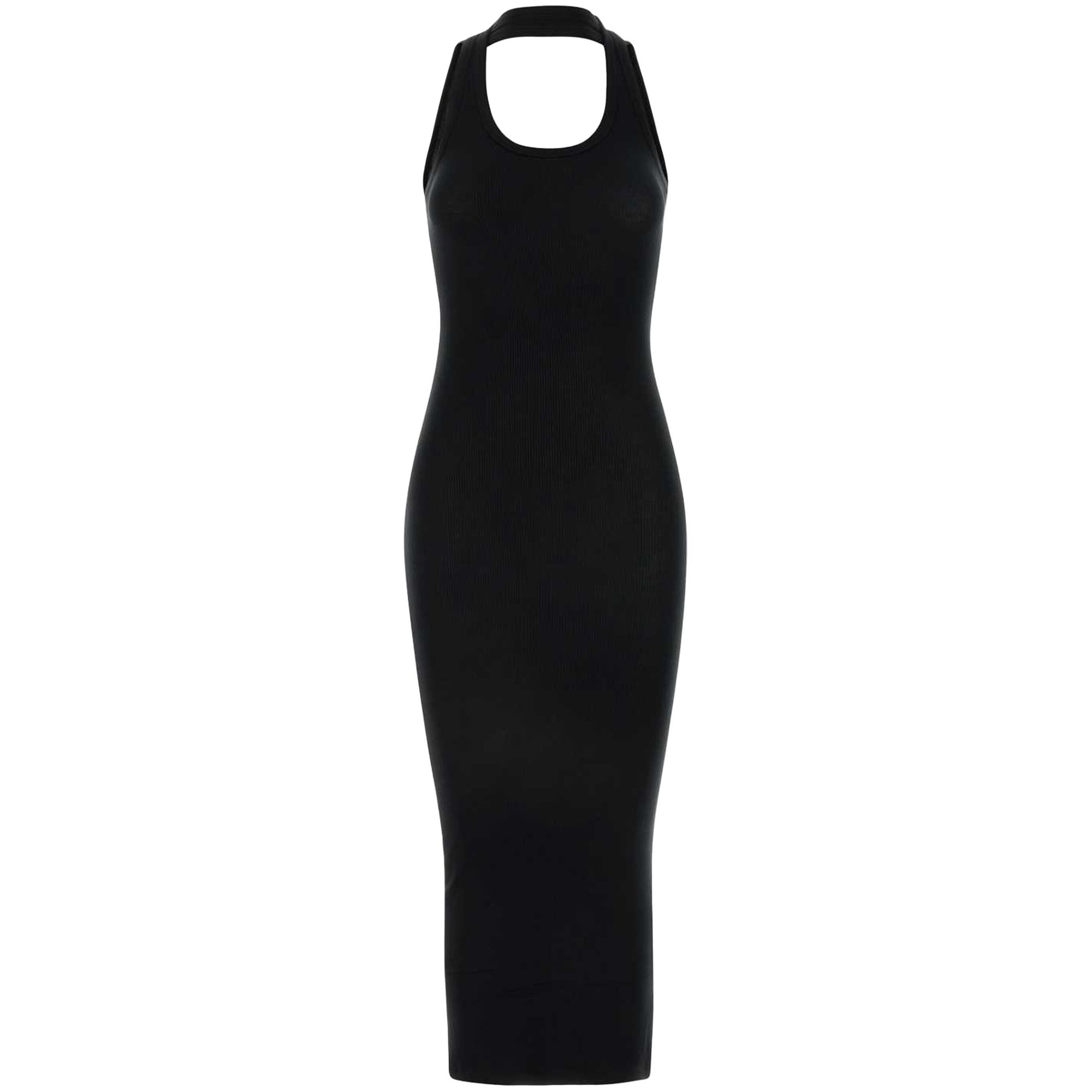 Long Ribbed Dress Copjs98f500 Coperni vista0