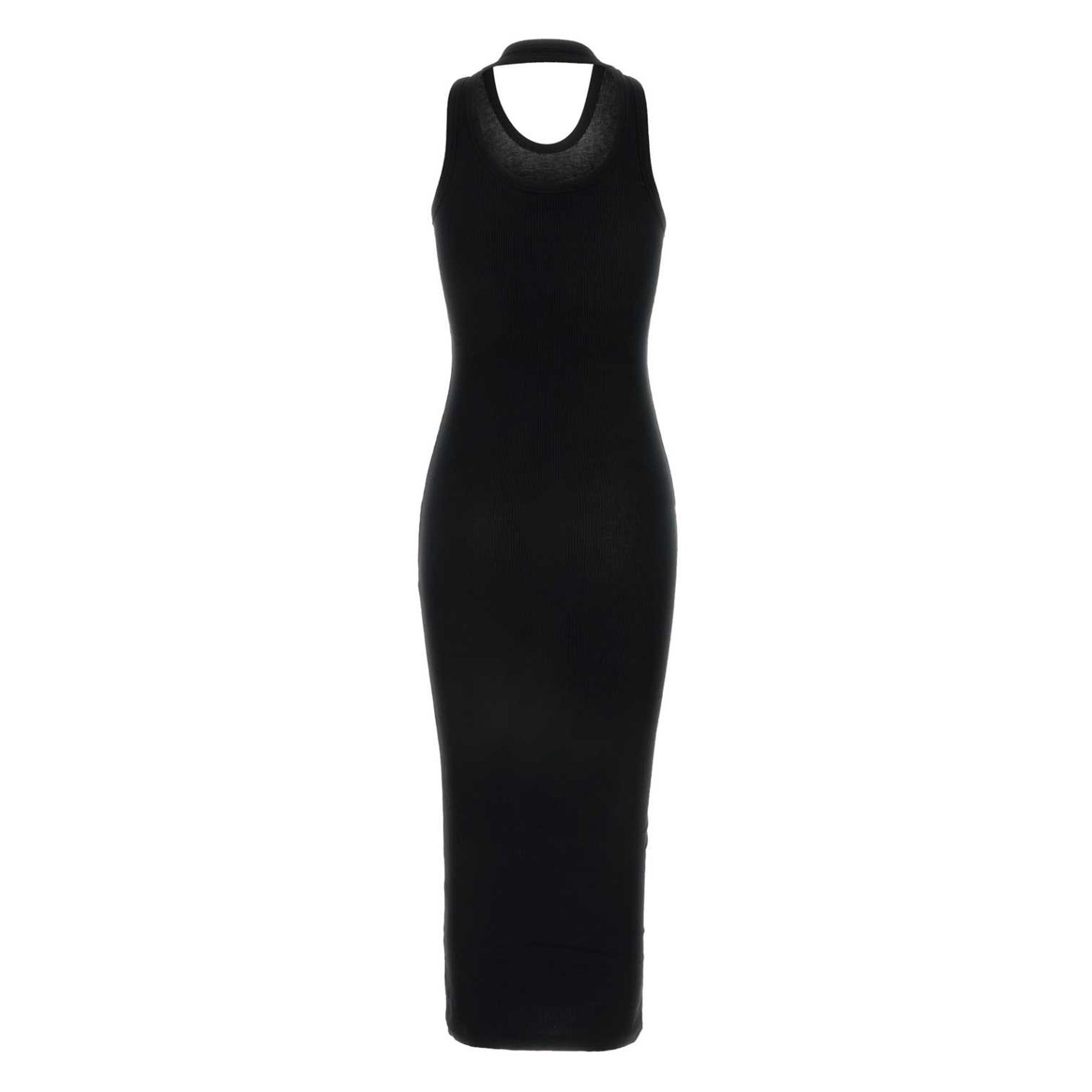 Long Ribbed Dress Copjs98f500 Coperni vista1