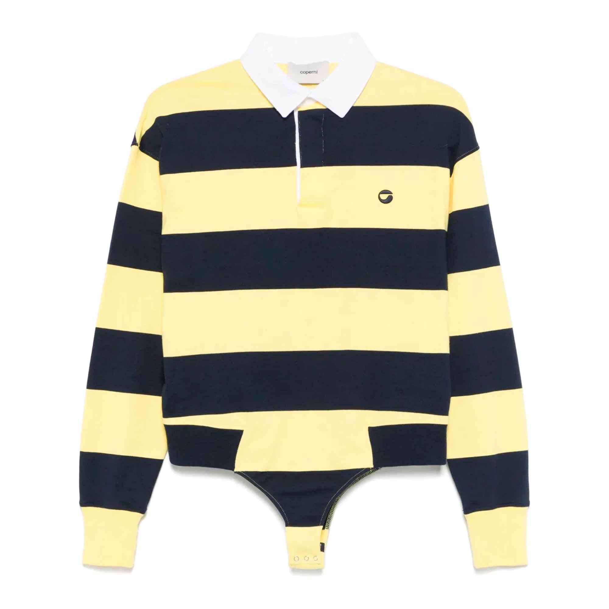 Striped Long Sleeve Polo Body Copjs116f5026 Coperni vista0