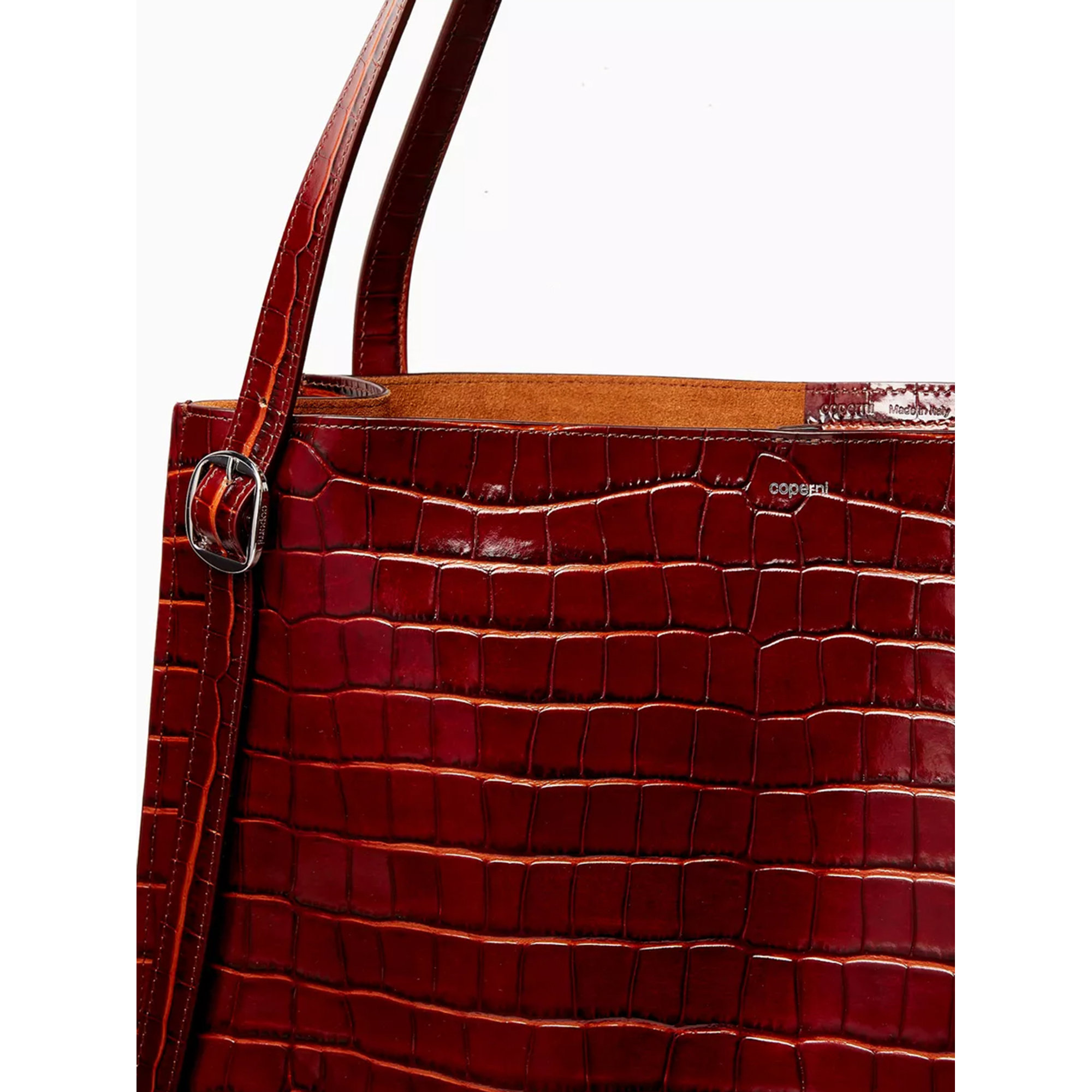 Croco Belt Tote Bag Copba77f6032 Coperni vista3