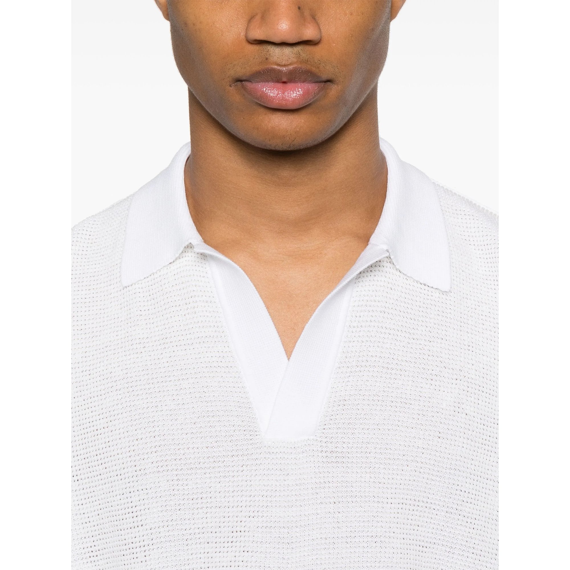 Knit S/s Polo Shirt Rb19024 Roberto Collina vista3