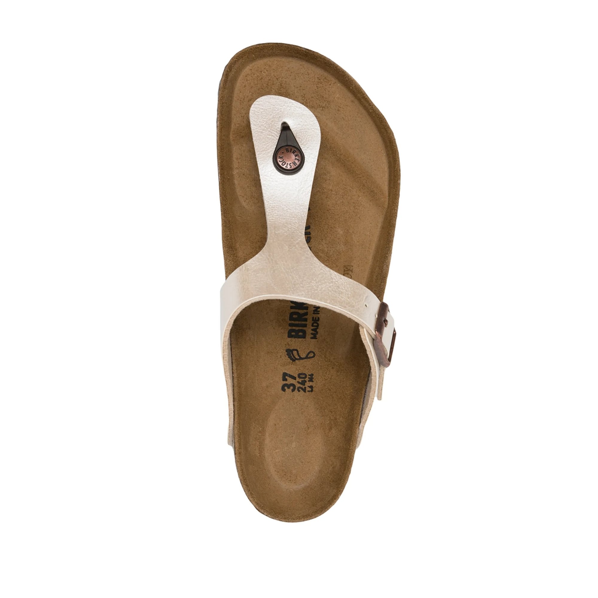 Gizeh Graceful Pearl White, Birko Flor Birkenstock vista3