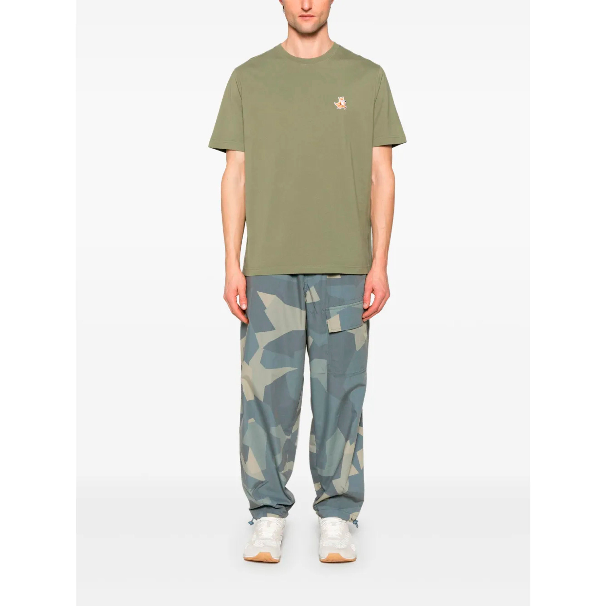 Speedy Fox Patch Comfort Tee Mm00125kj0008 Maison Kitsuné vista1