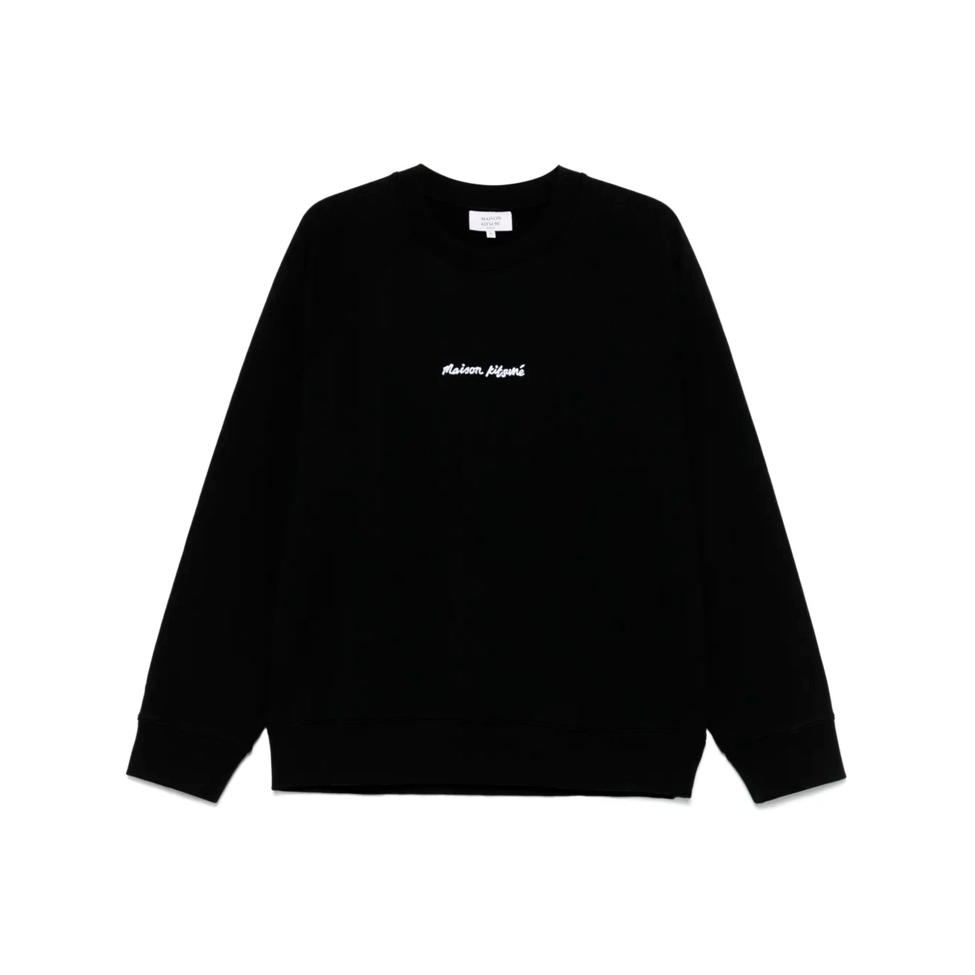 Embroidery Oversize Raglan Sweatshirt Om00309km0001 Maison Kitsuné vista0