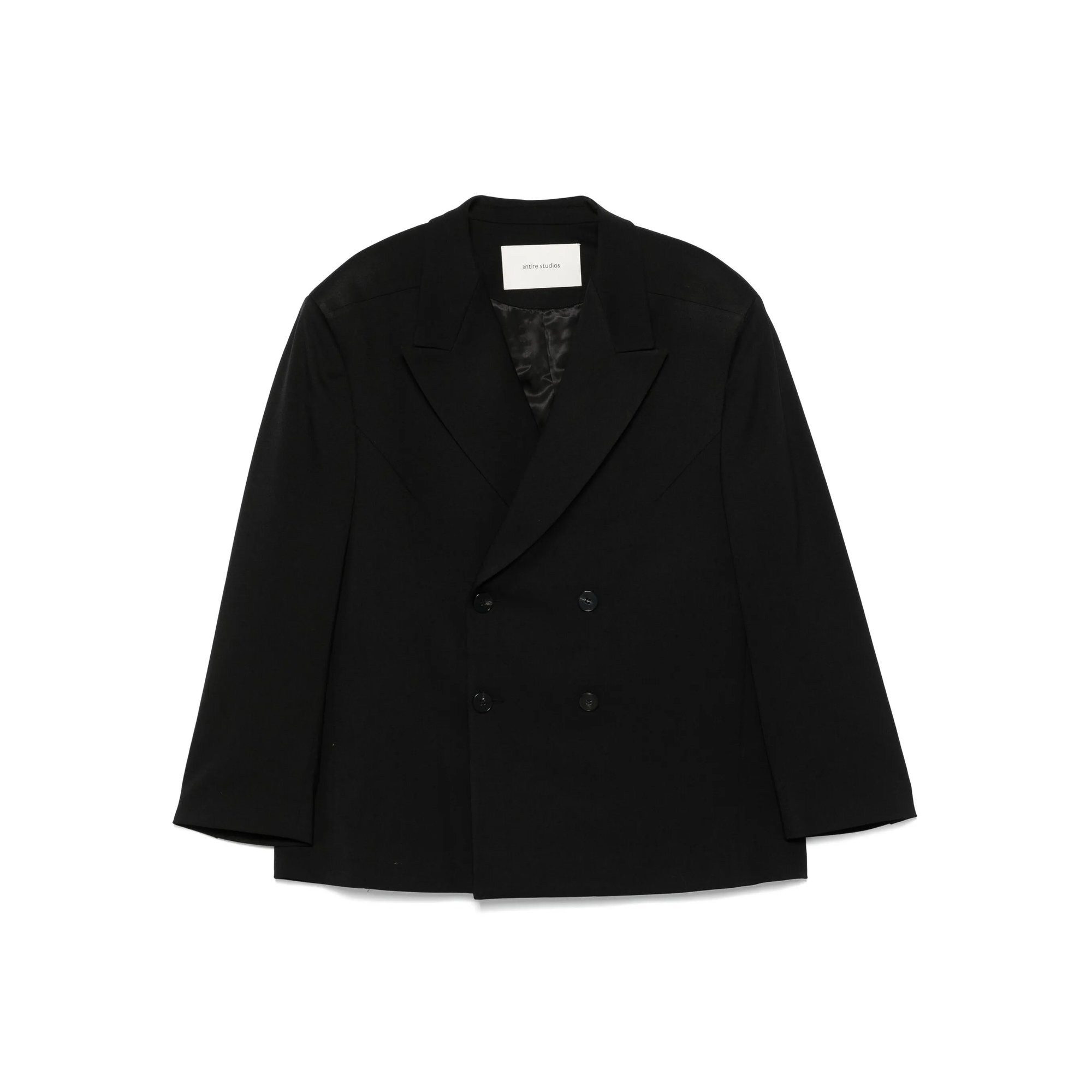 Double Breasted Blazer Black Wool ENTIRE STUDIOS vista0