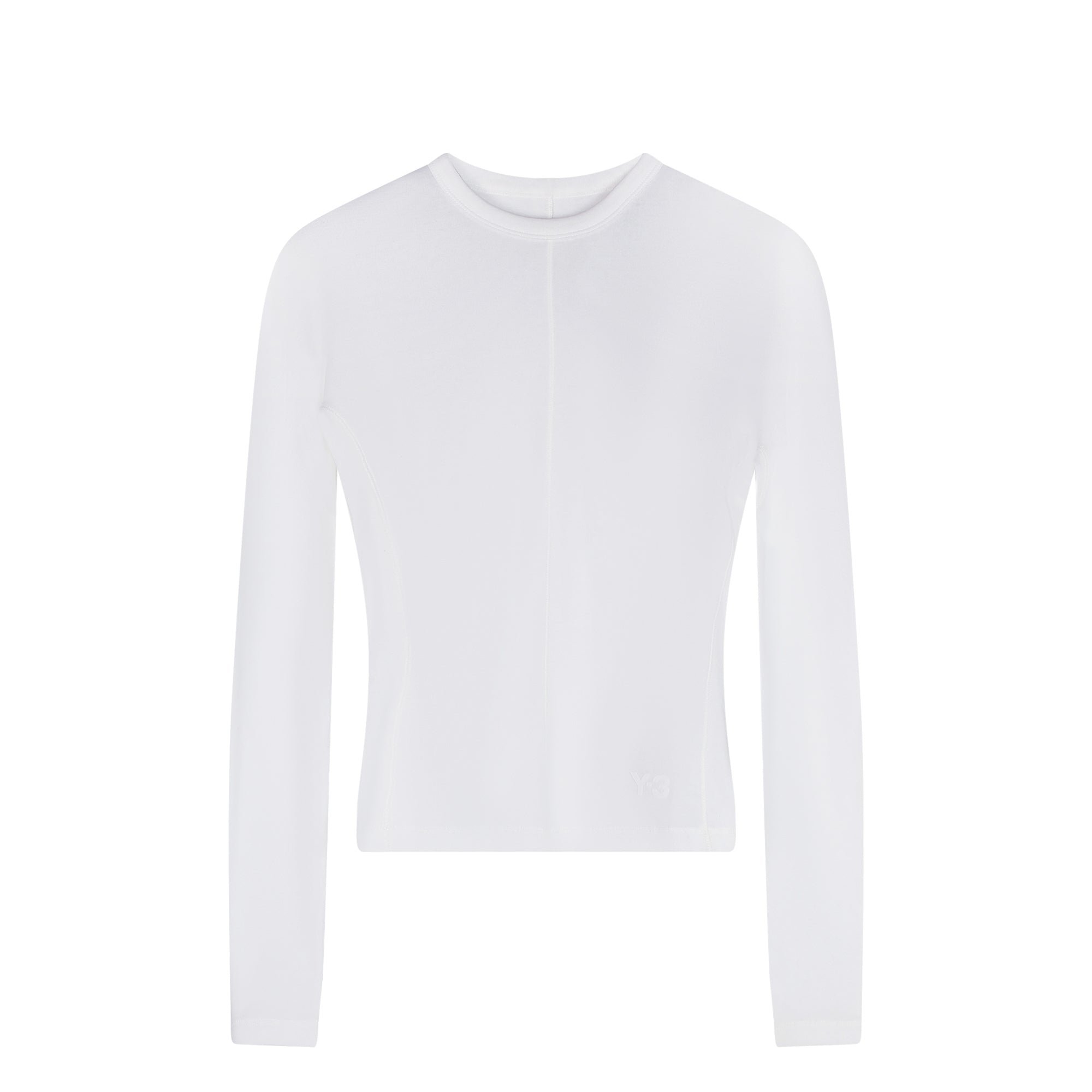 Fitted ls T-shirt White Y-3 vista0