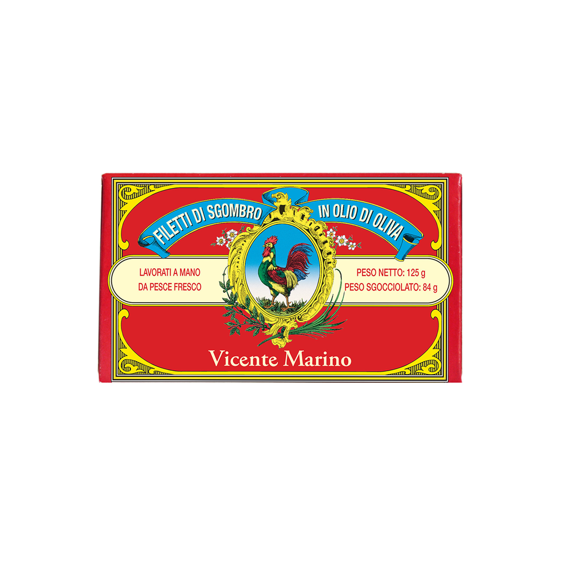 5 Blister da 10 pz - Filetti di sgombro in Olio di Oliva 125 gr Vicente Marino vista0