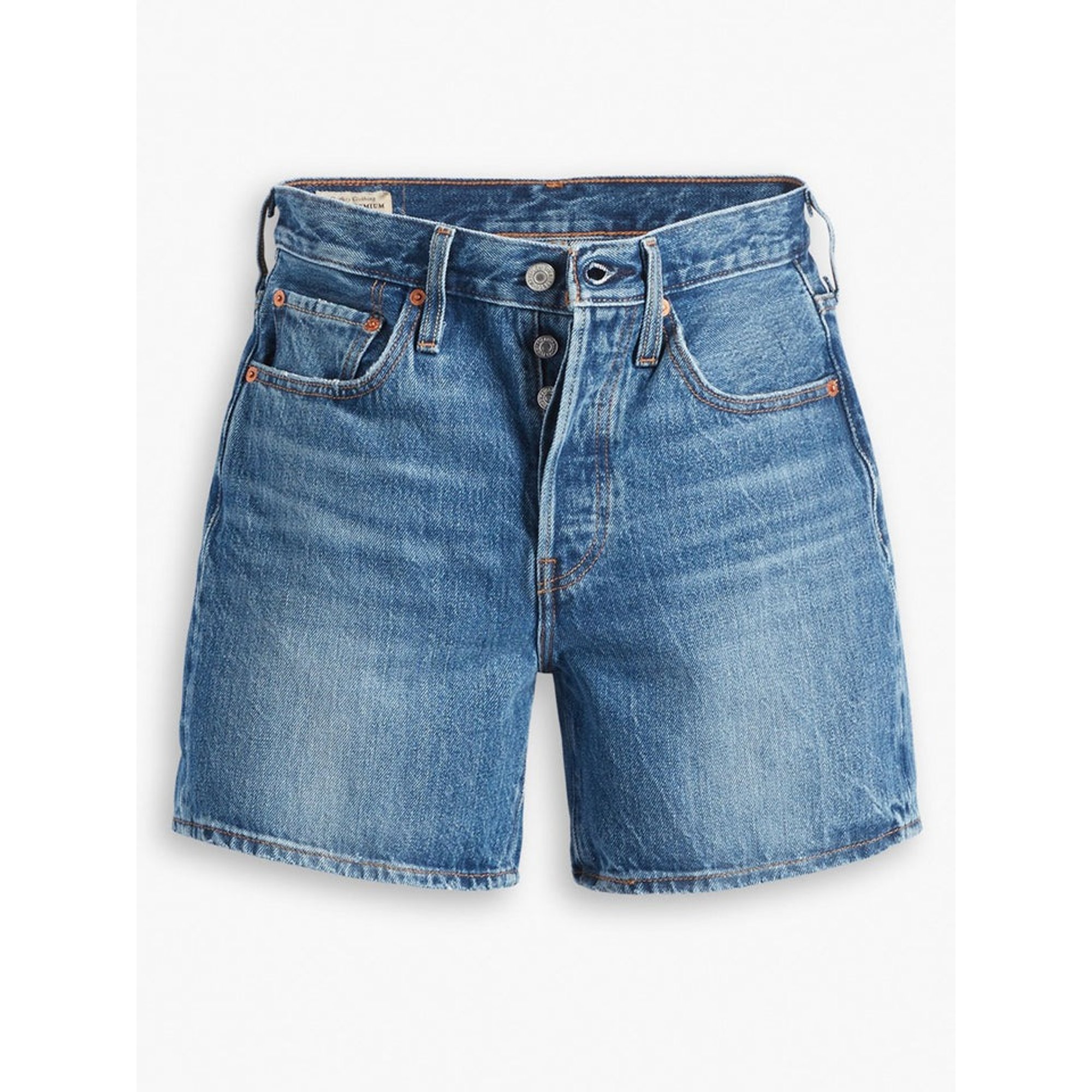 501 Mid Thigh Short Blue Beauty Levi's vista0