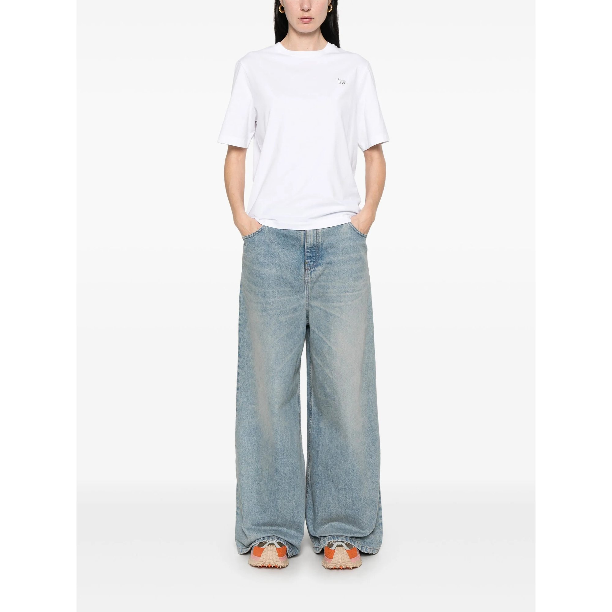Baby Fox Patch Comfort Tee-shirt Maison Kitsuné vista1