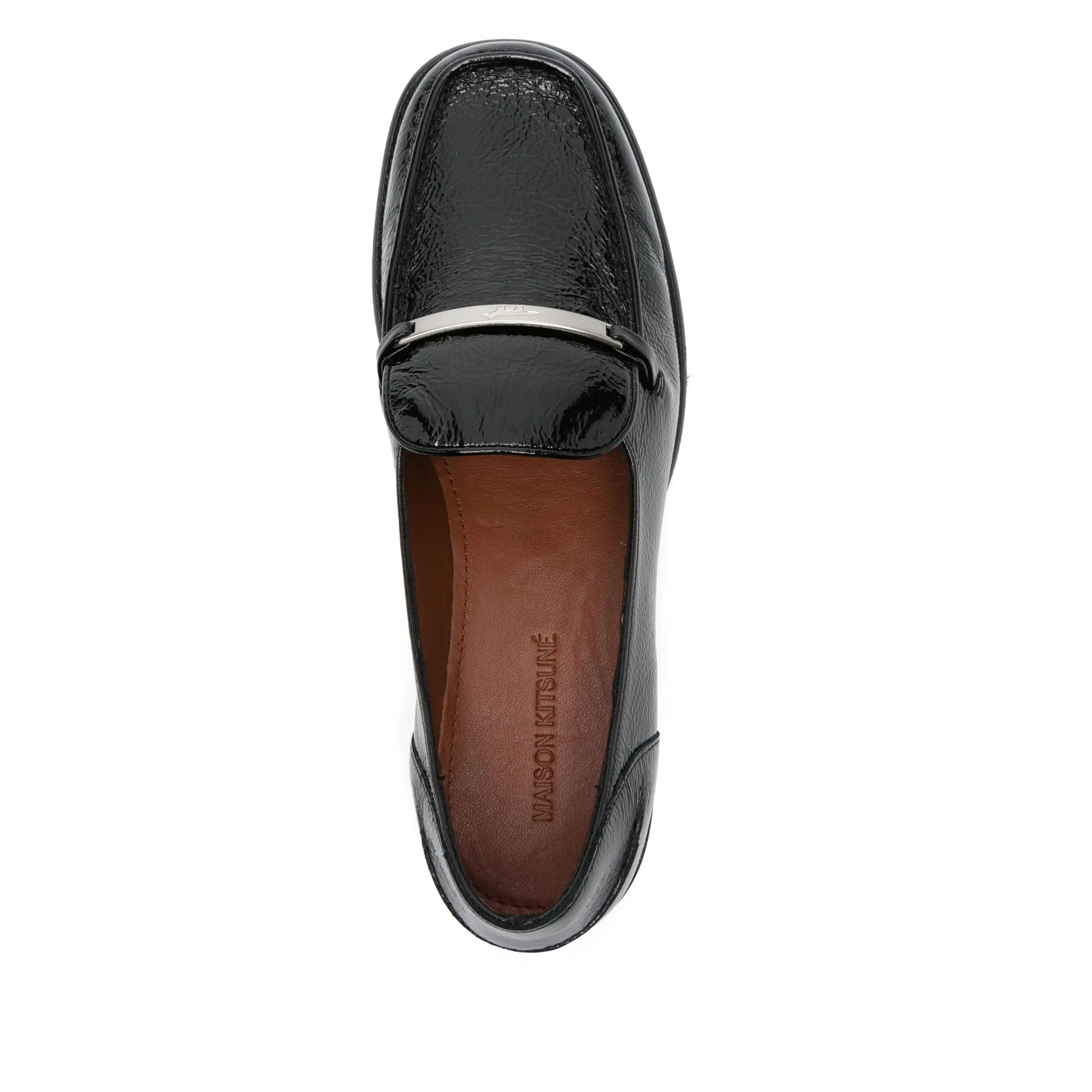 Soft Leather Loafers Maison Kitsuné vista3