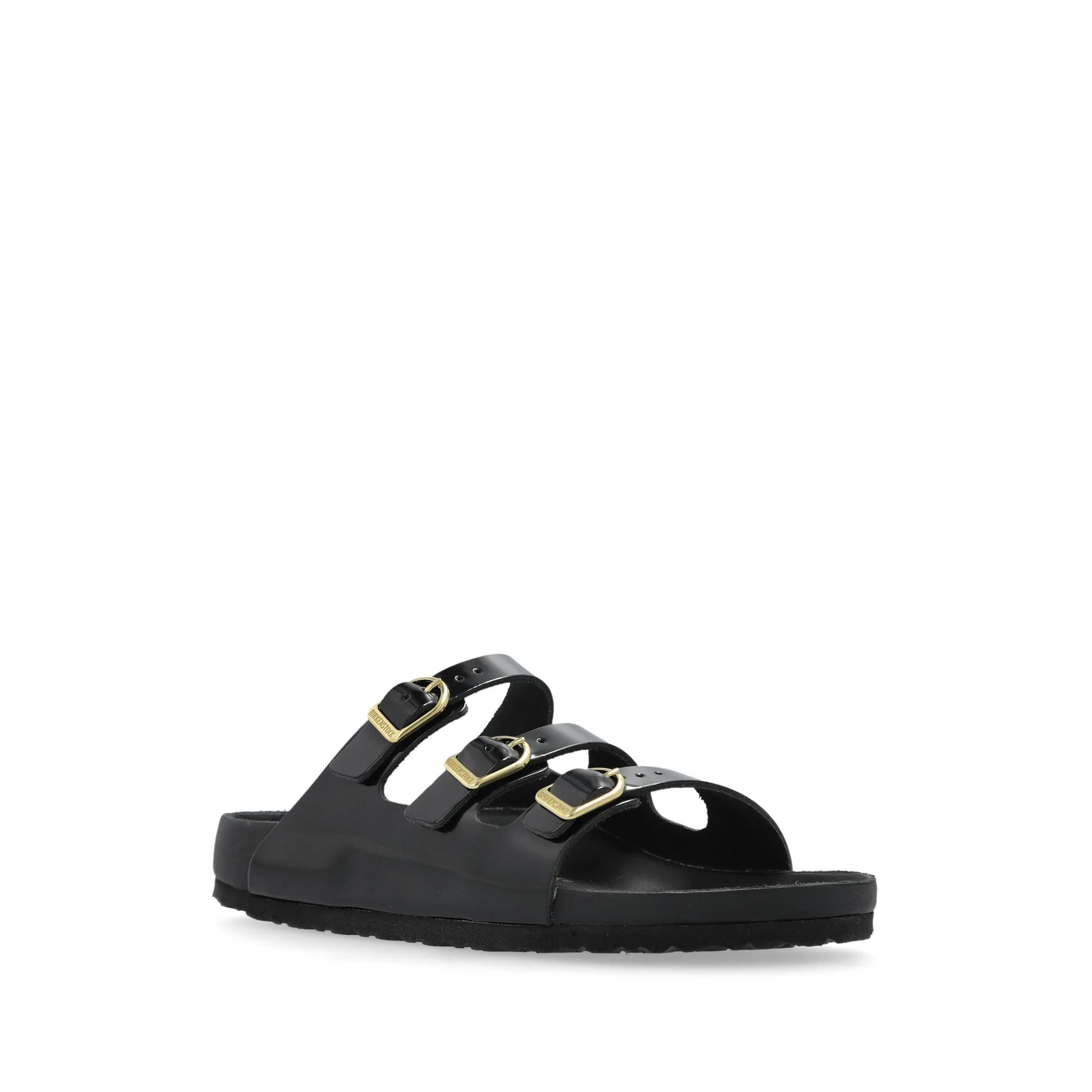 Florida Dbuckle Exquisite Shine Black, Natural Lea Birkenstock vista1