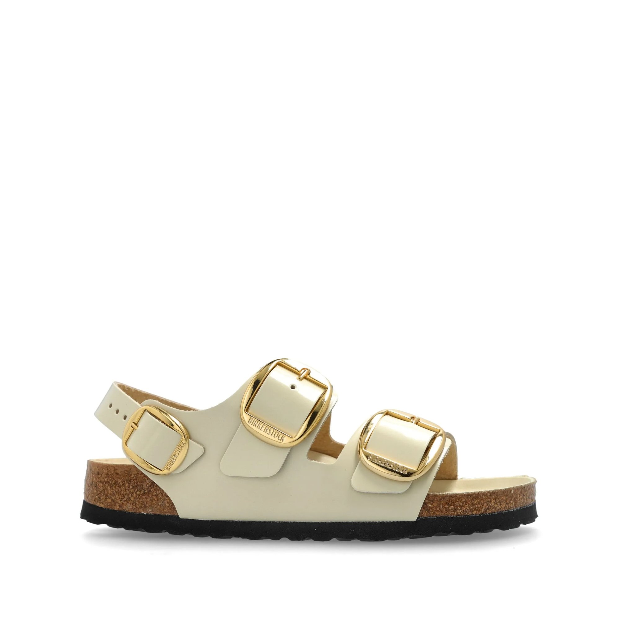 Milano Big Buckle Shine Ecru, Natural Lea Birkenstock vista0