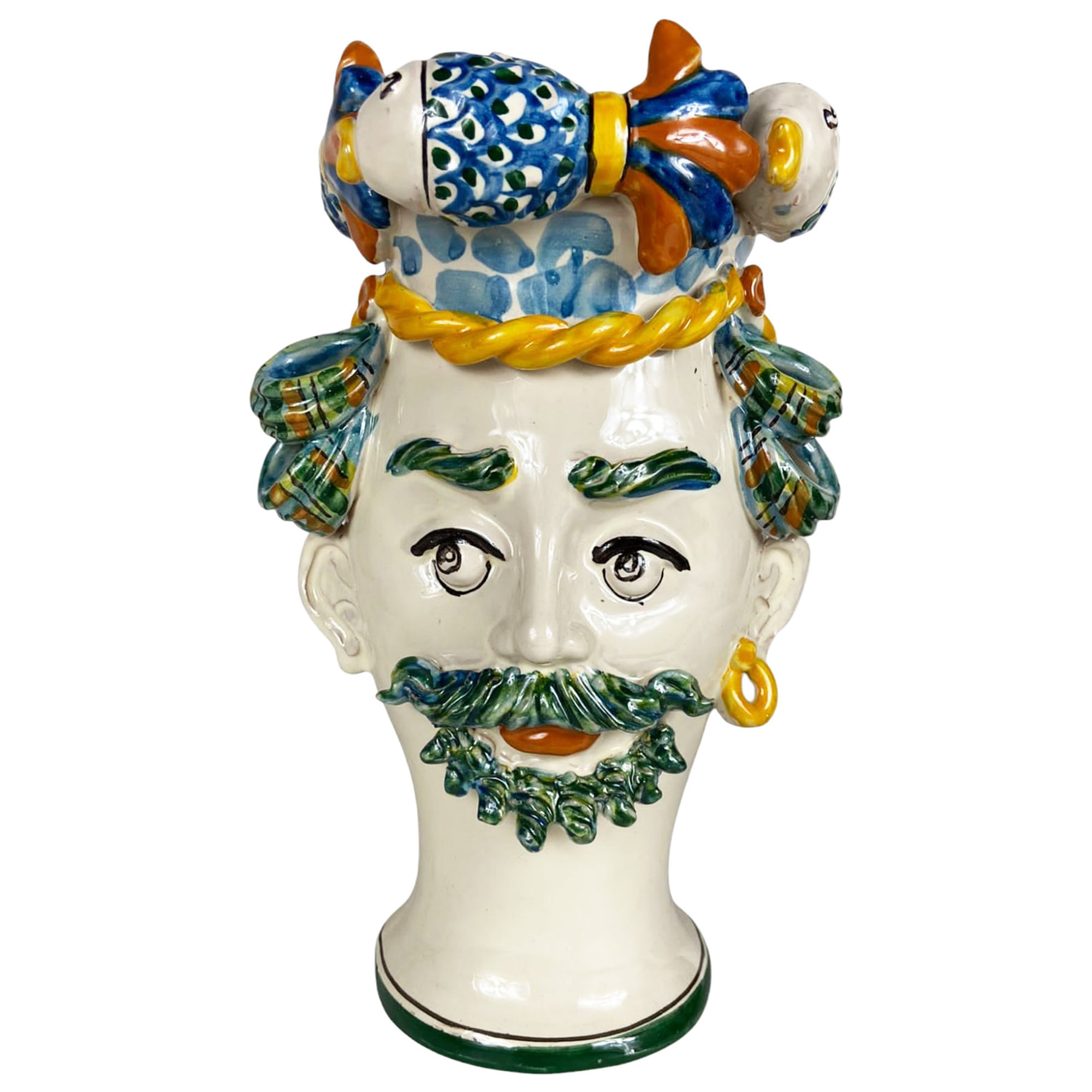 Vasi Scultura Siciliana Fatti a Mano - Uomo Pesce Les-Ottomans vista0