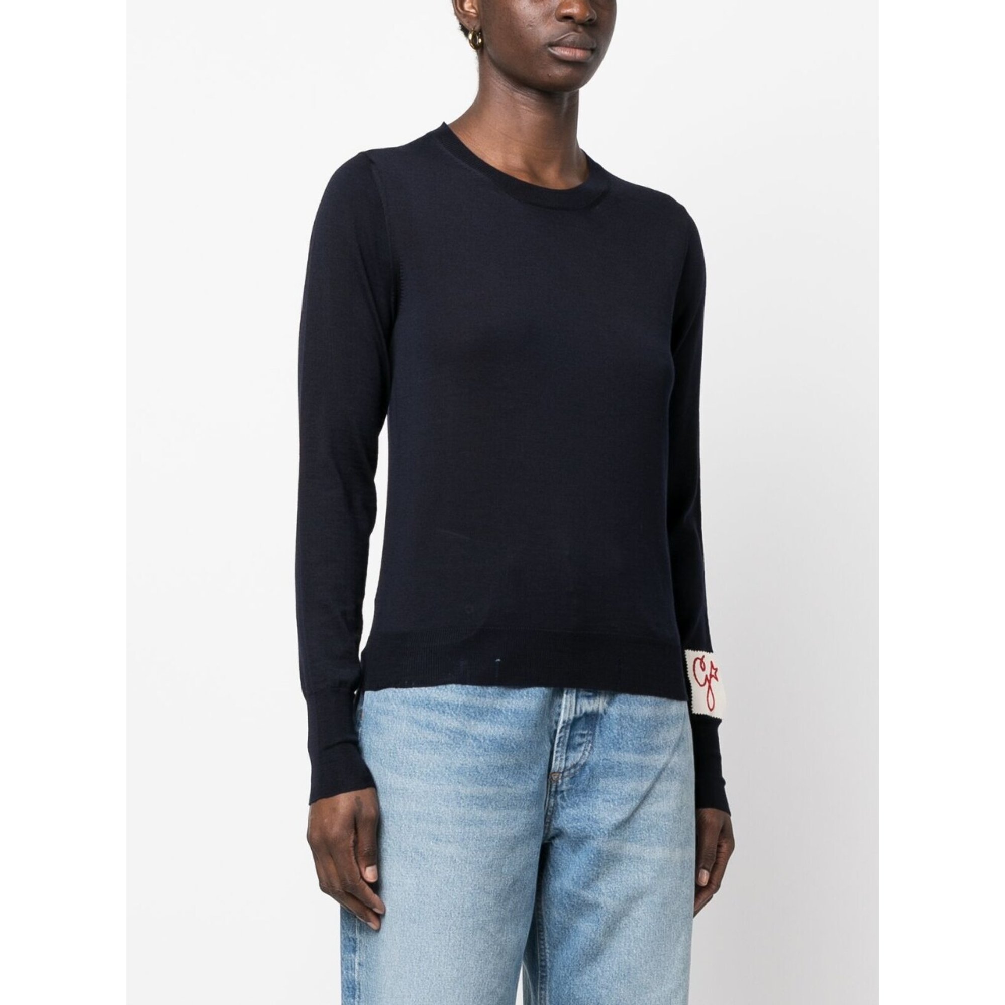 Golden W`s Regular Knit Crew Neck GOLDEN GOOSE vista0