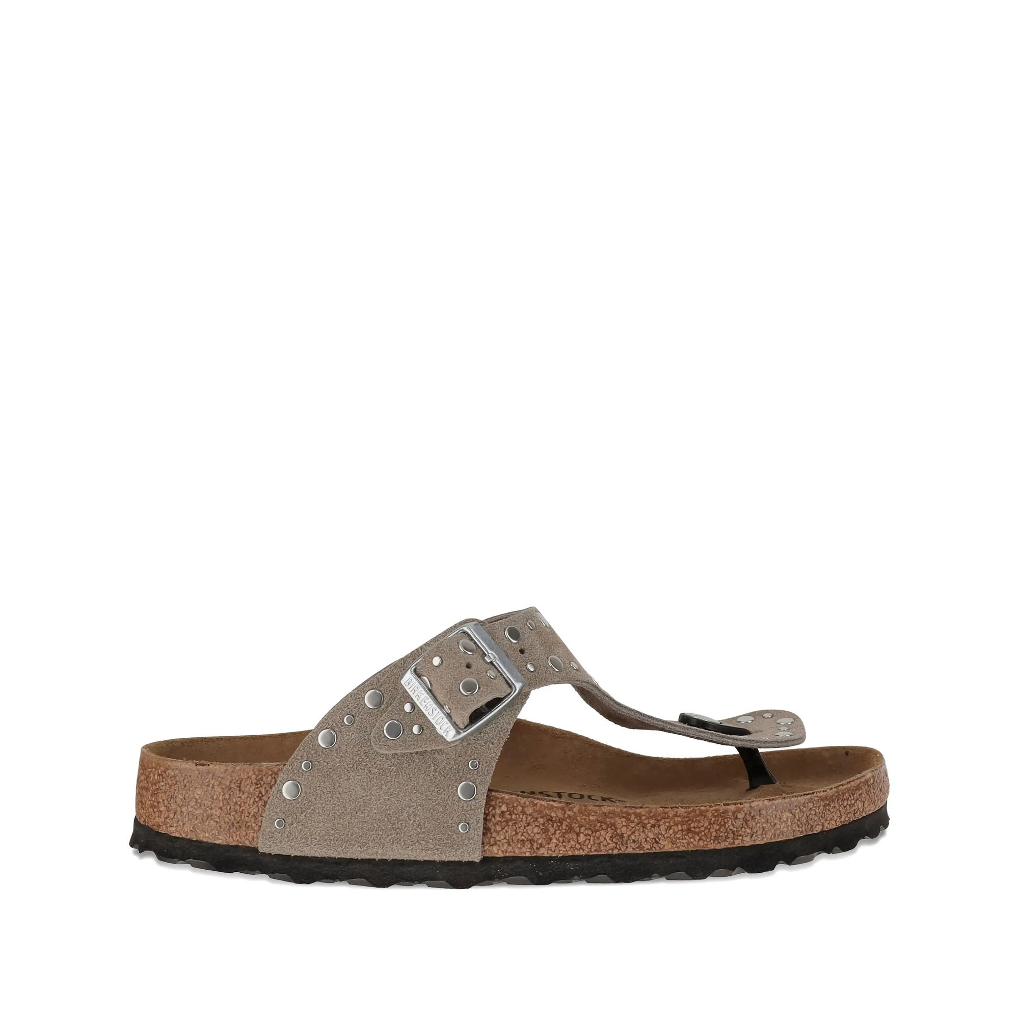 Gizeh Rivet Taupe, Suede Leather Birkenstock vista0