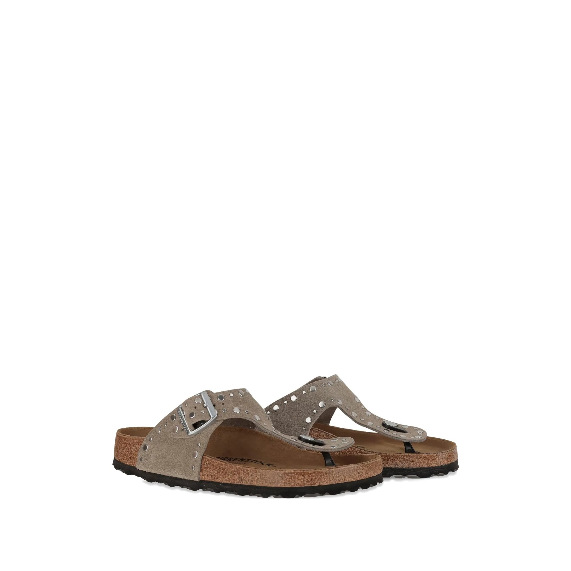 Gizeh Rivet Taupe, Suede Leather Birkenstock vista1