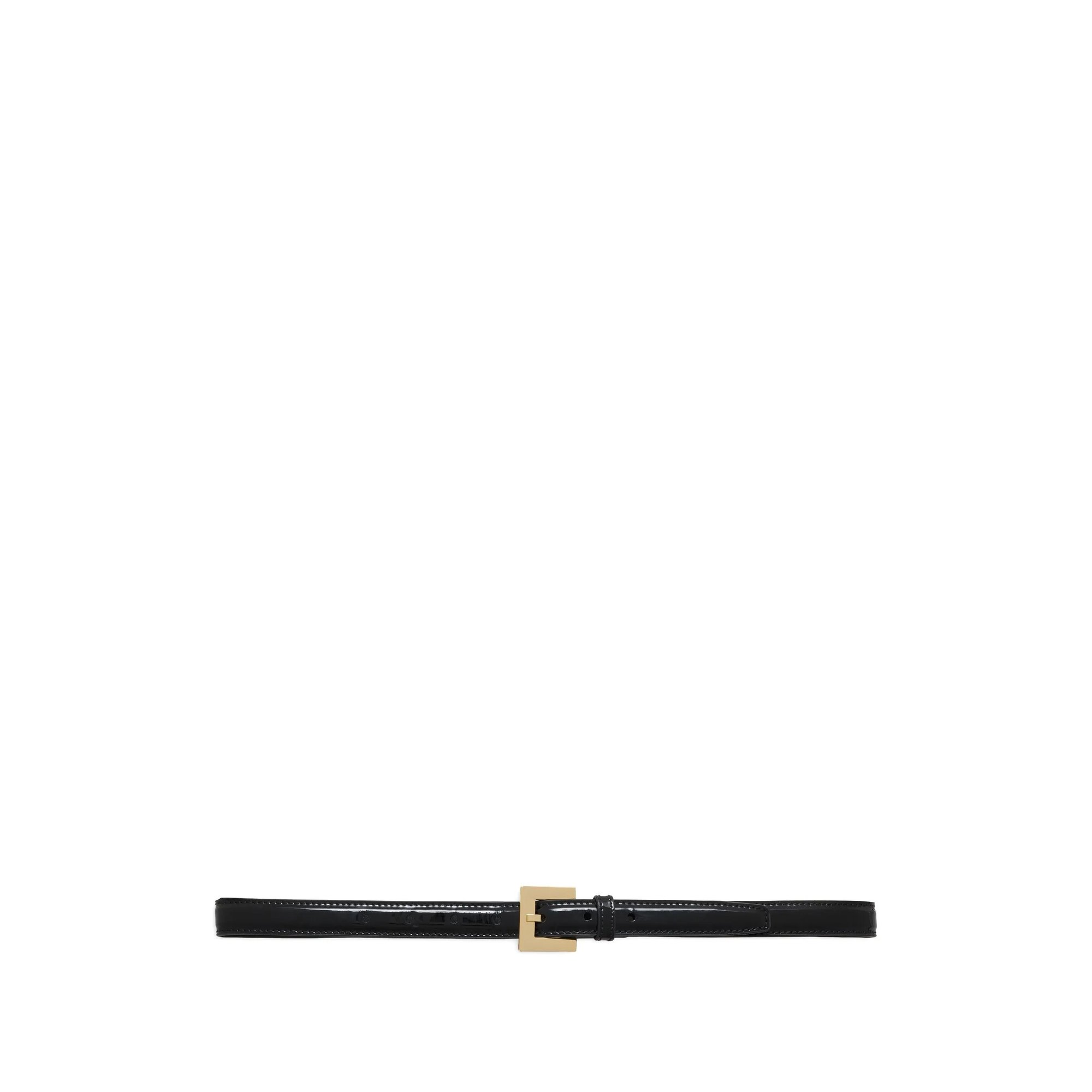Nicola Belt - Black Patent Anine Bing vista0