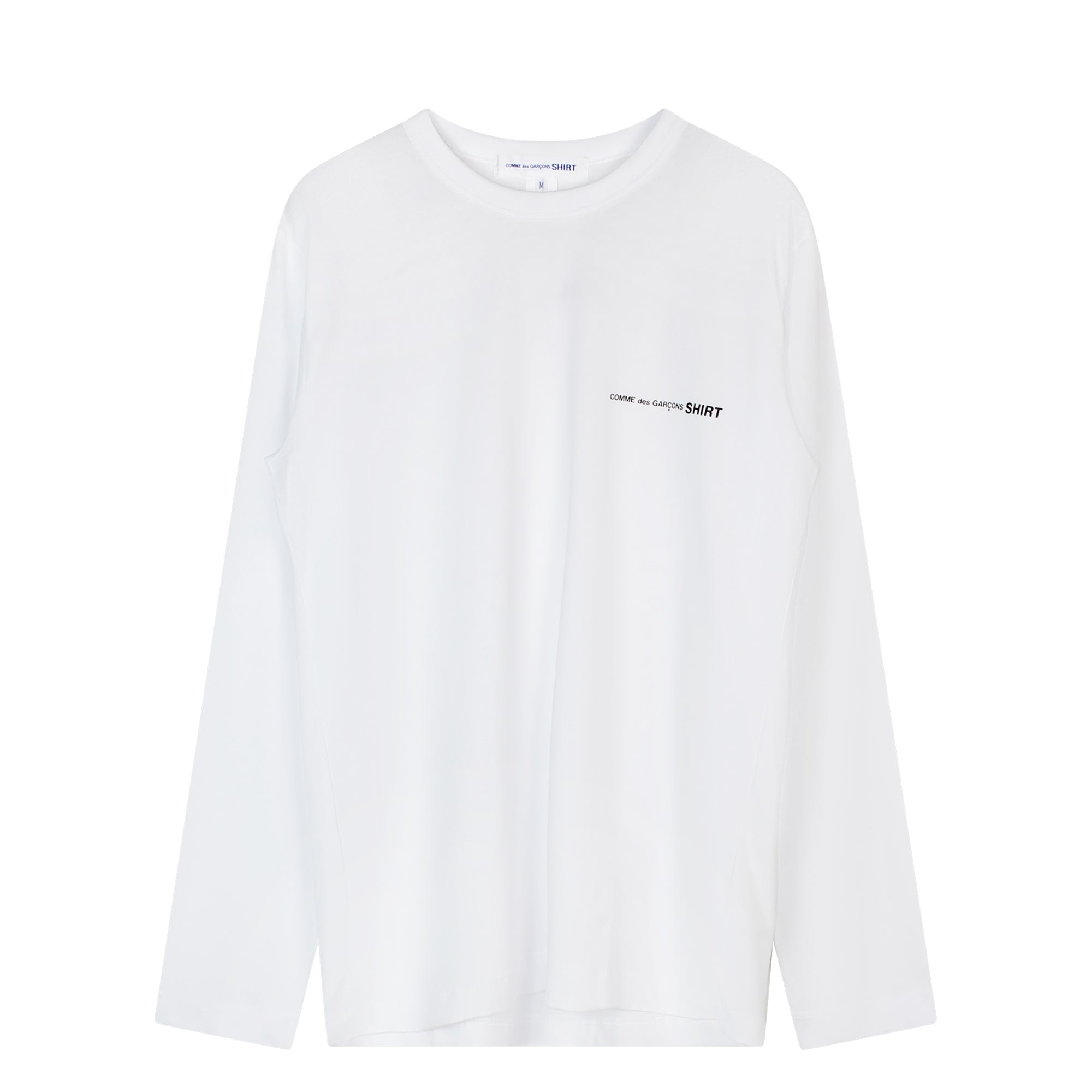 Printed Logo ls T-shirt White COMME des GARÇONS SHIRT vista0