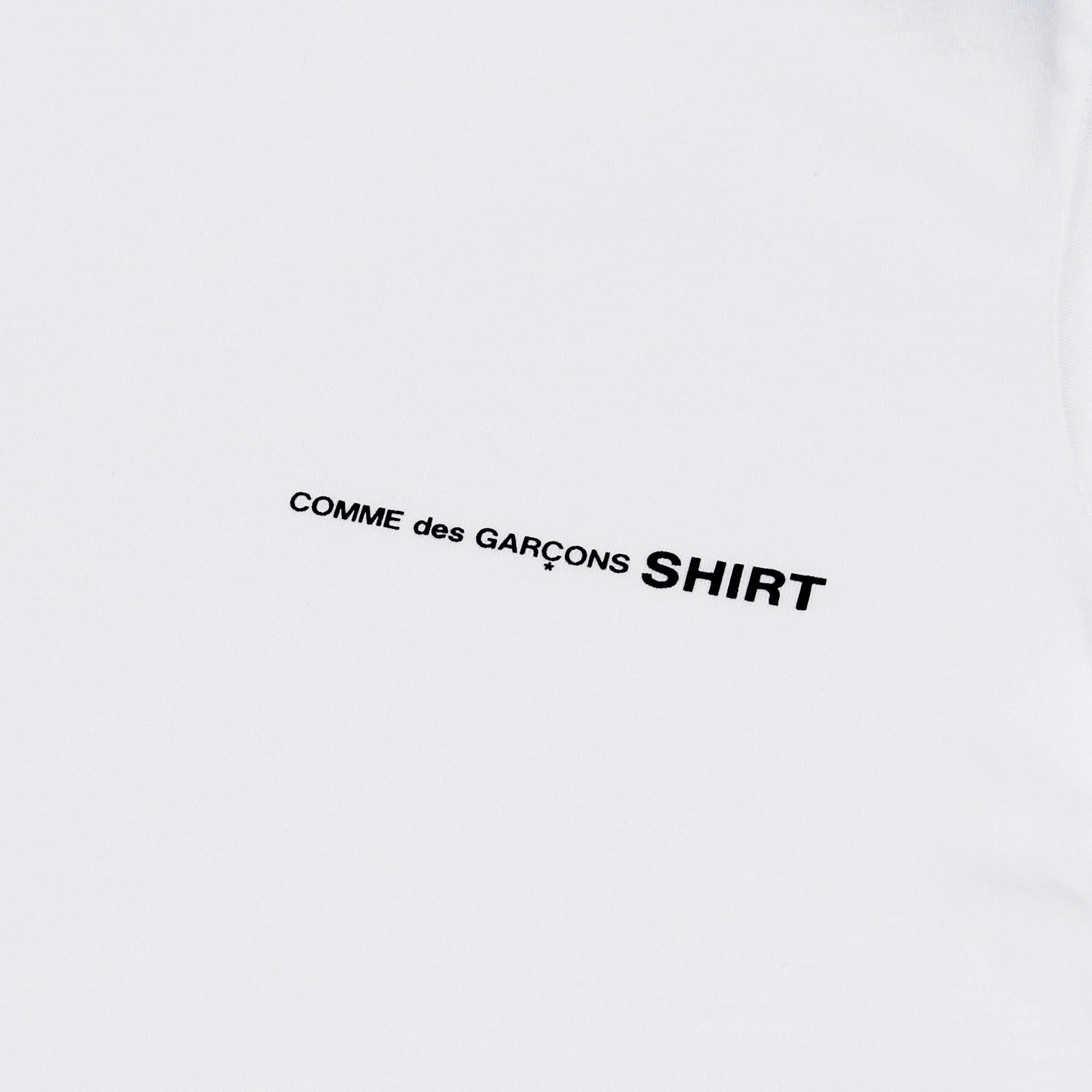 Printed Logo T-shirt White COMME des GARÇONS SHIRT vista2