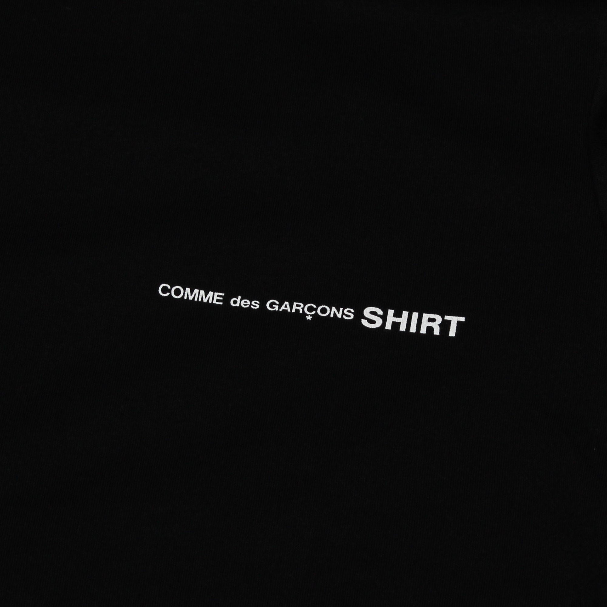 Printed Logo T-shirt Black COMME des GARÇONS SHIRT vista2