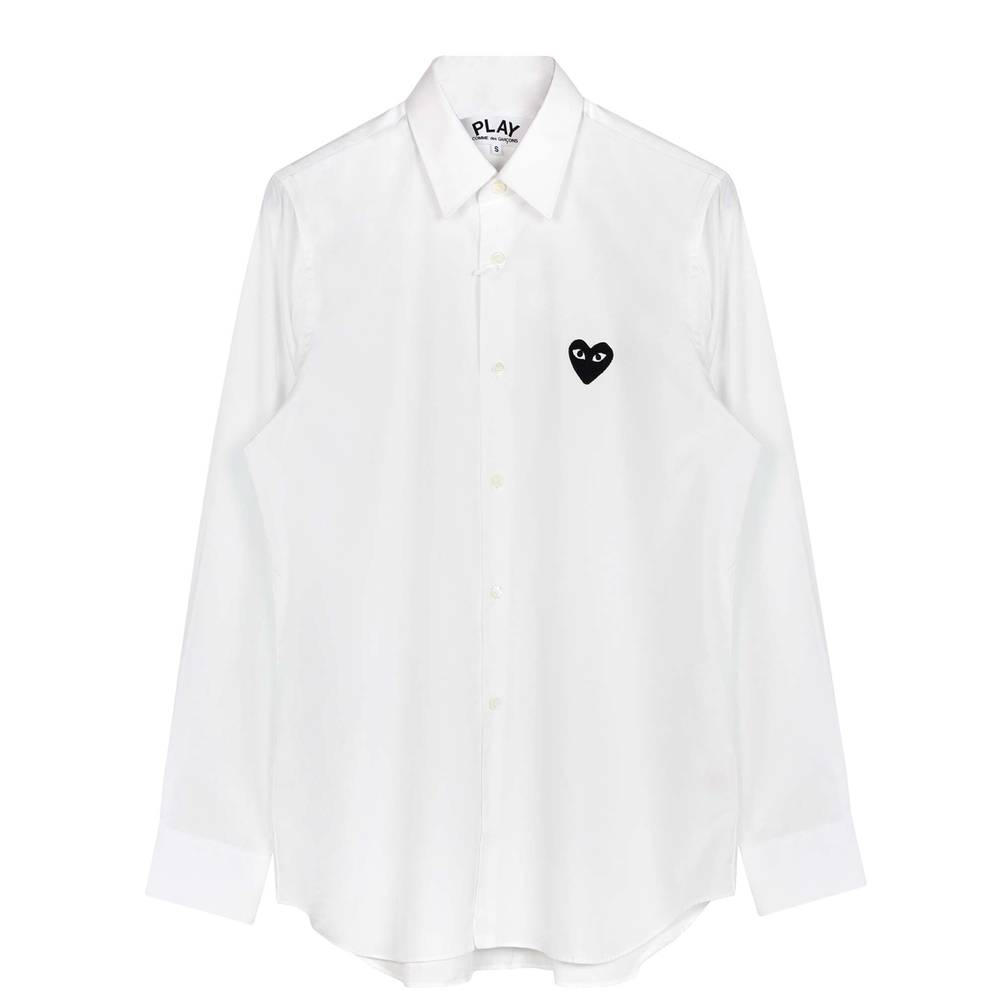 Classic Heart Shirt White Comme des Garçons Play vista0