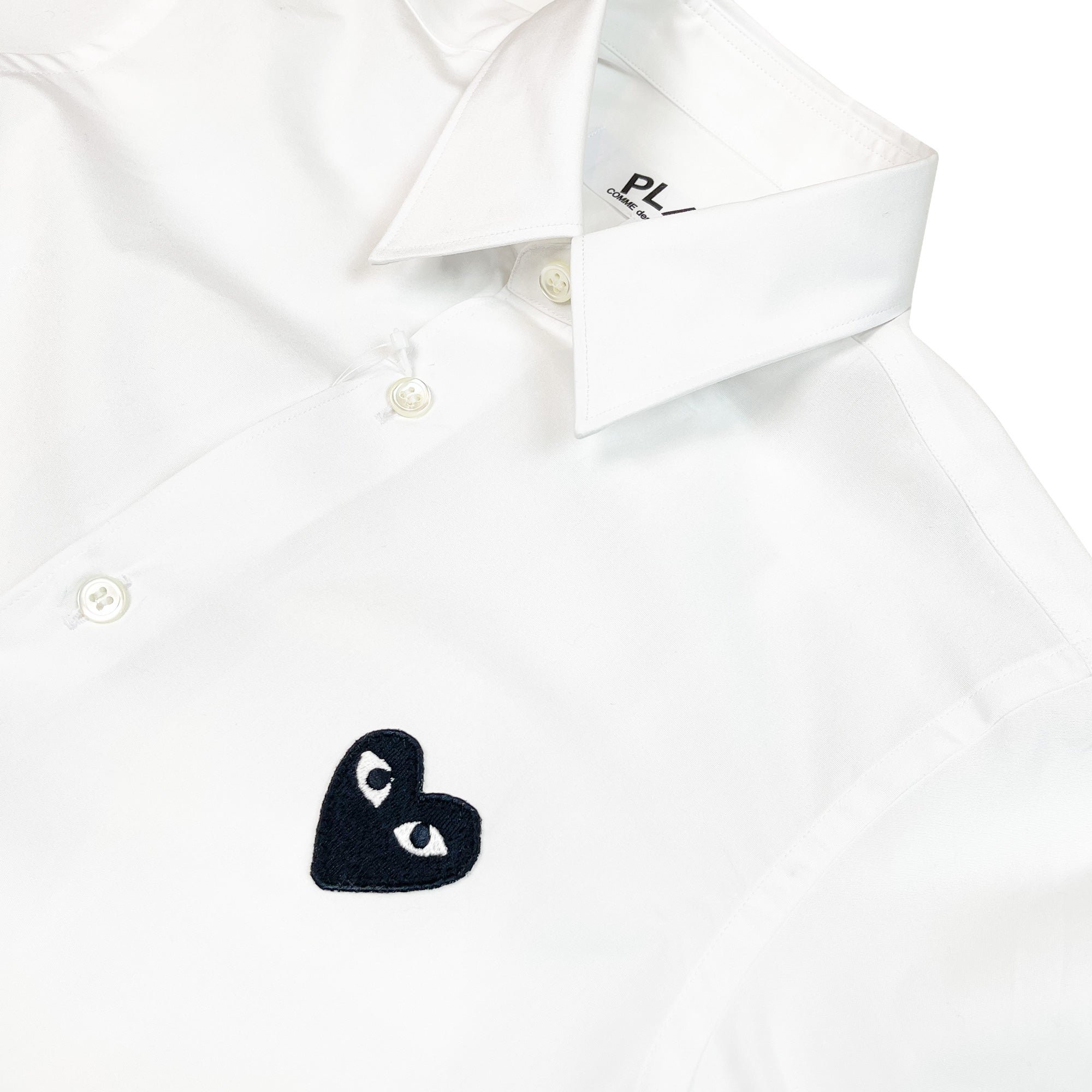 Classic Heart Shirt White Comme des Garçons Play vista2
