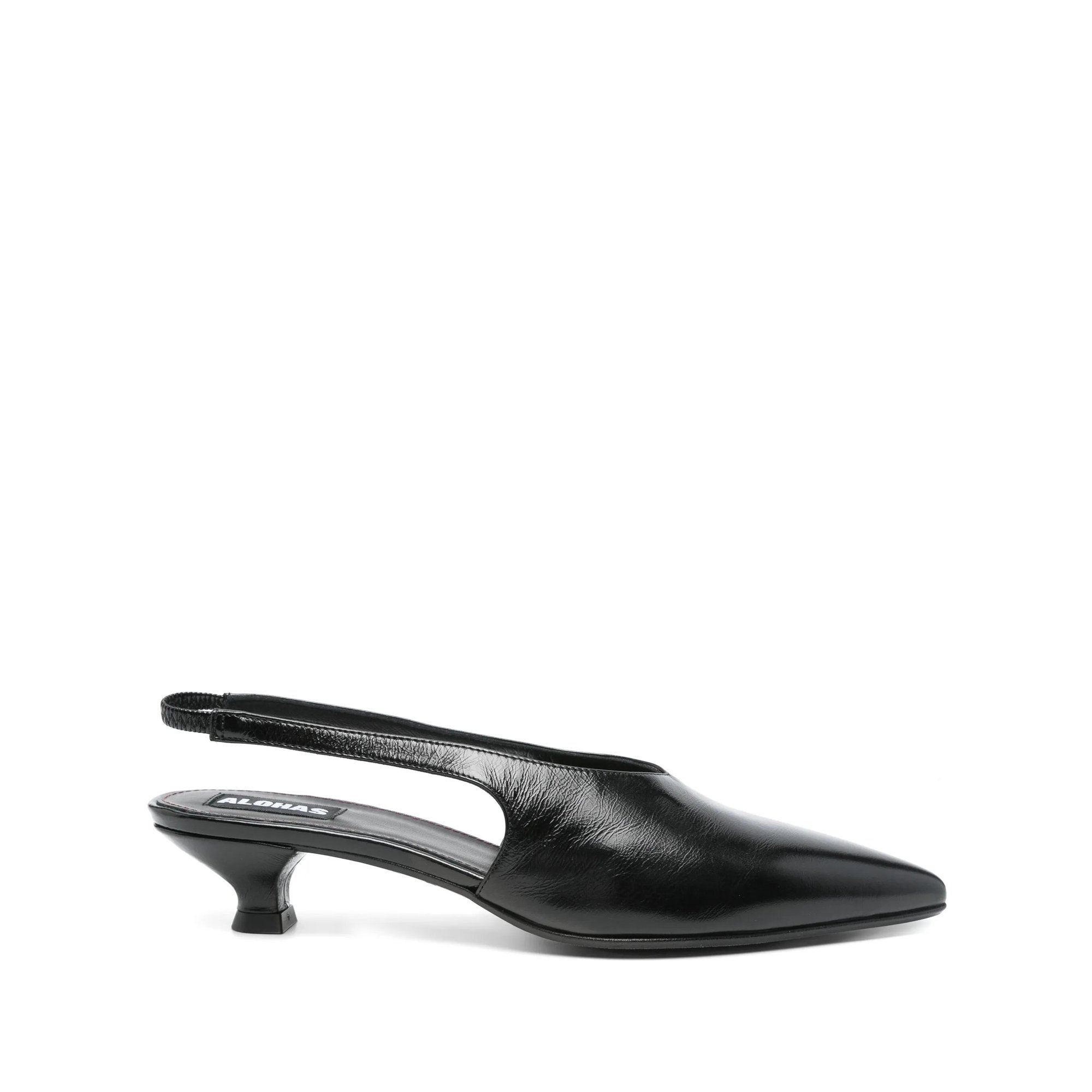 Eros Black Leather Mules alohas vista0