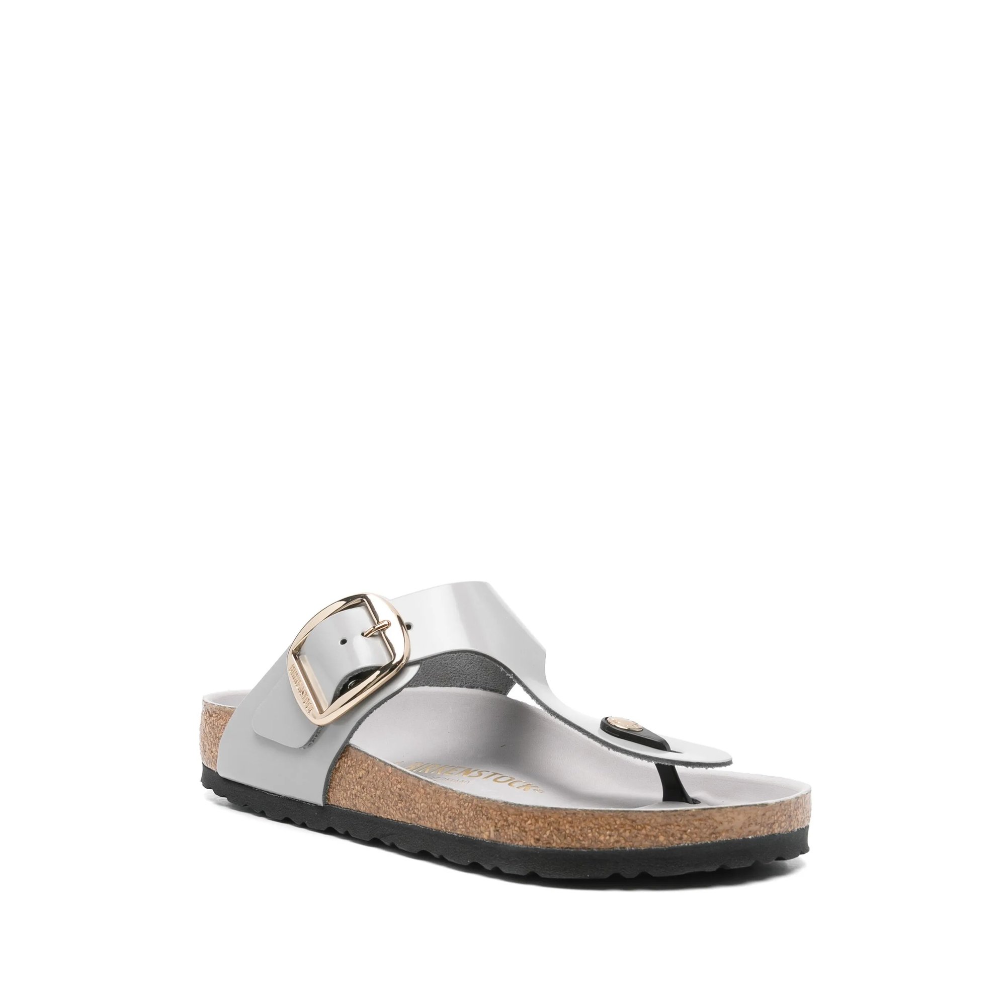 Gizeh Big Buckle Shine Stone Coin, Natural Lea Birkenstock vista1