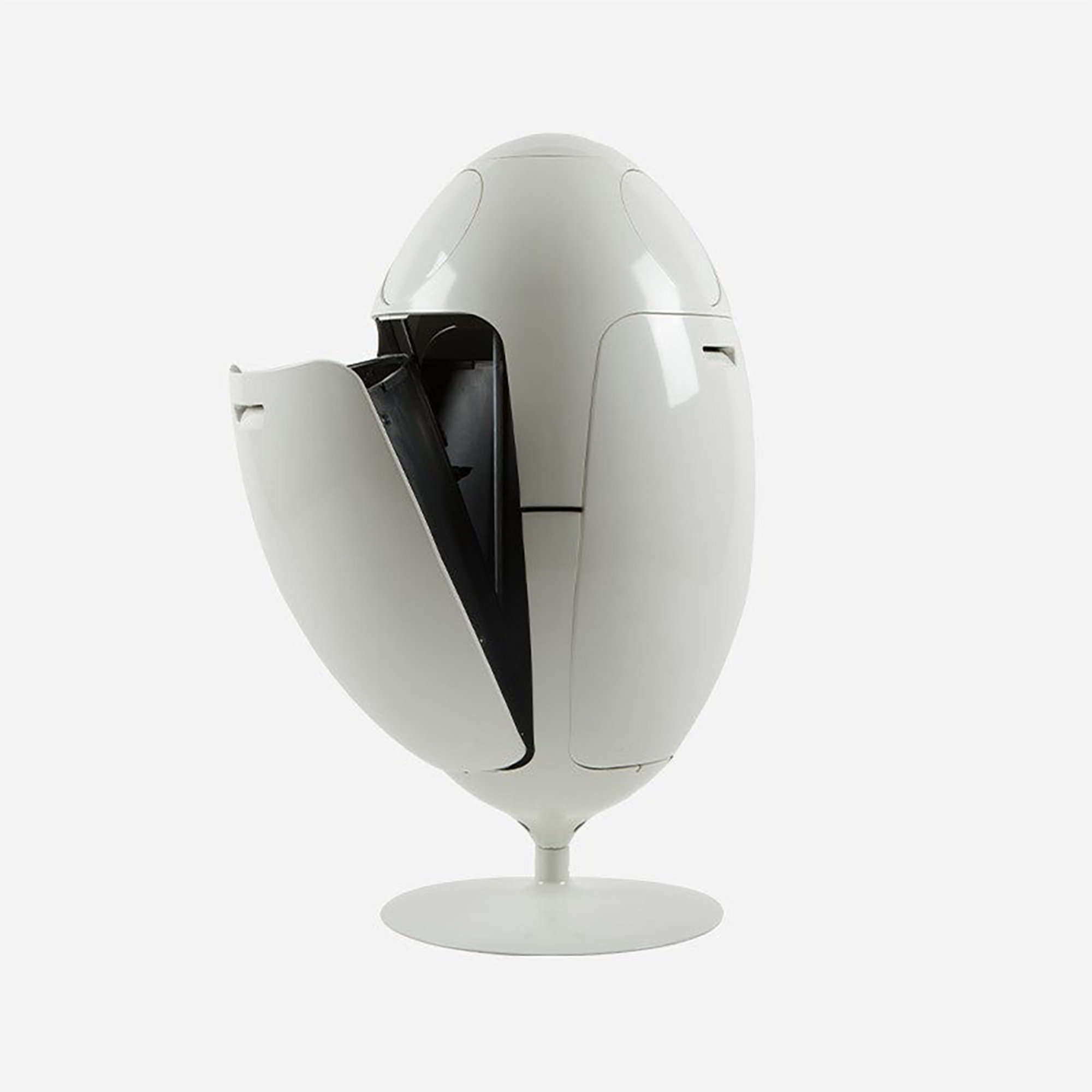 Cestino Ovetto ABS, bianco Soldidesign vista1
