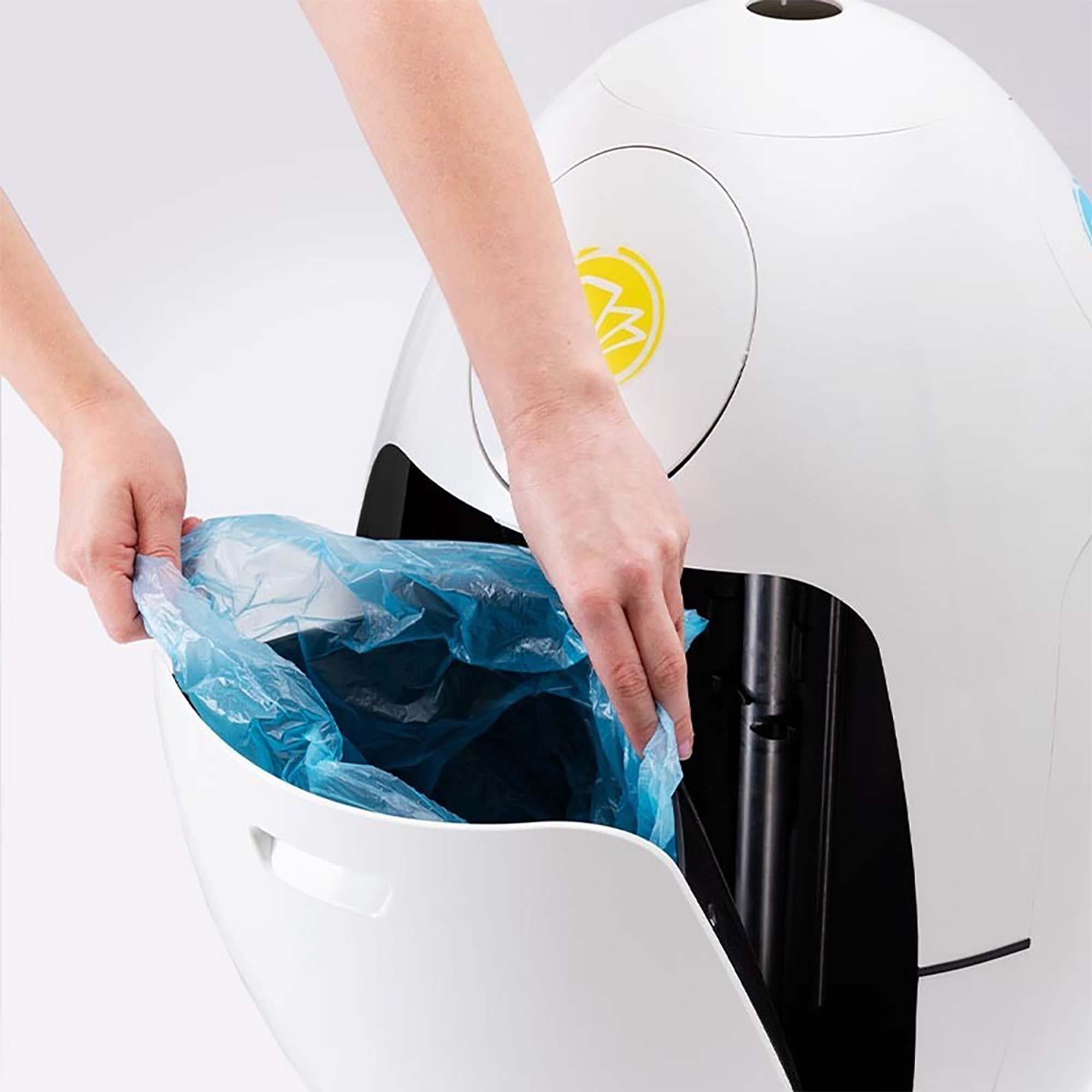 Cestino Ovetto ABS, bianco Soldidesign vista3