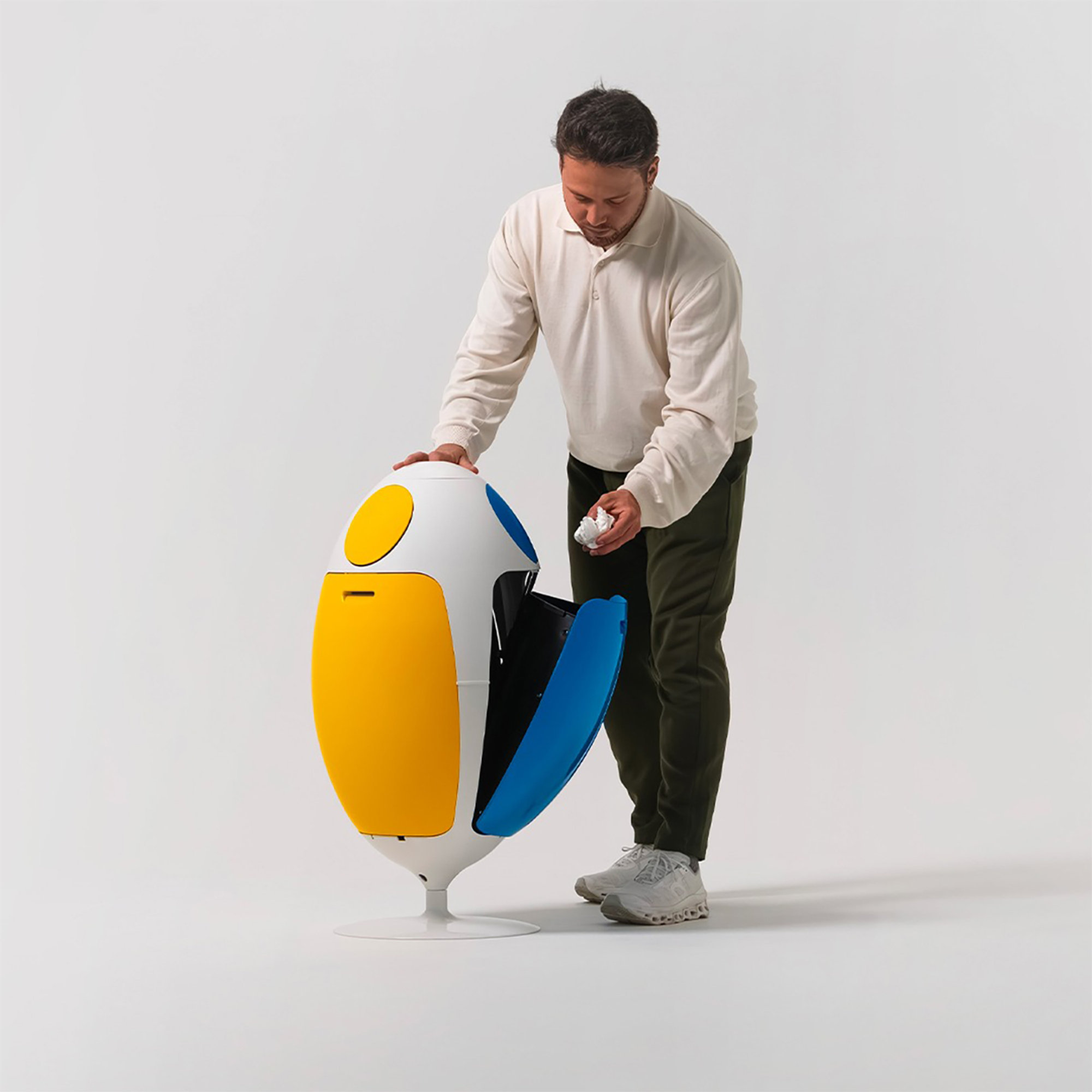 Cestino Ovetto ABS Amico, multicolore Soldidesign vista7