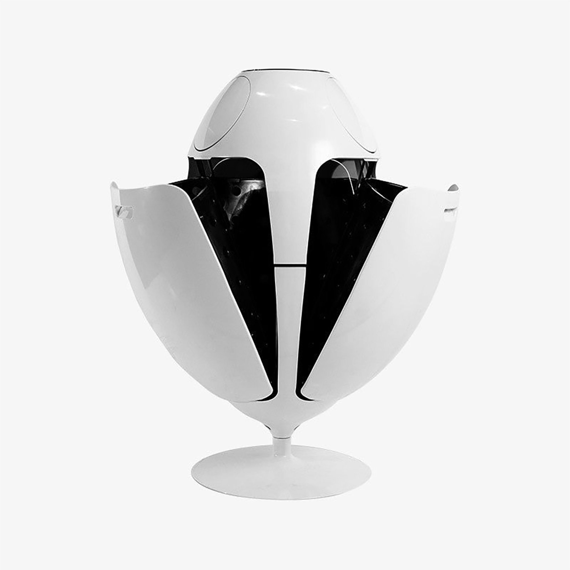 Cestino Ovetto Lacoque, bianco Soldidesign vista2