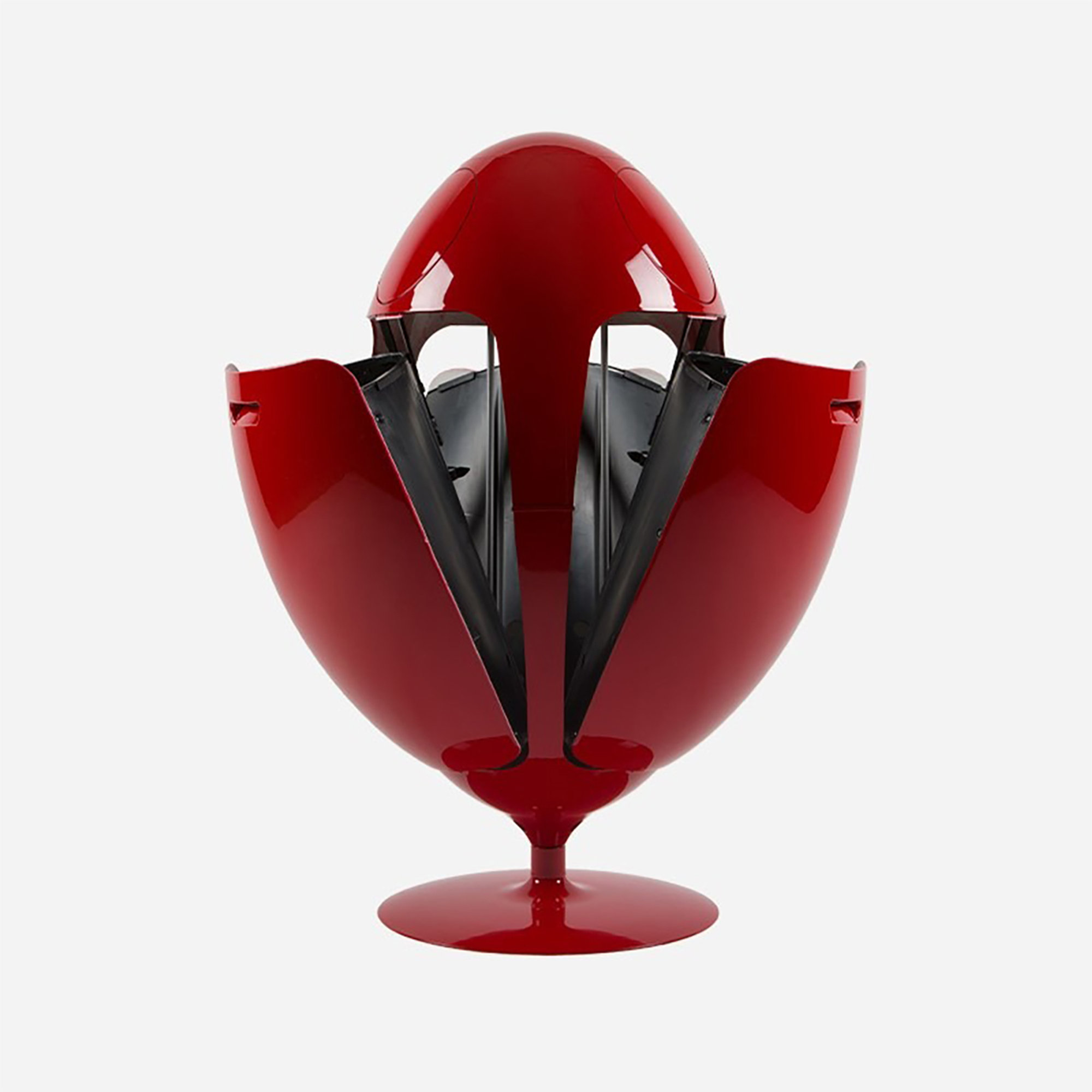 Cestino Ovetto Galà, rosso Soldidesign vista2