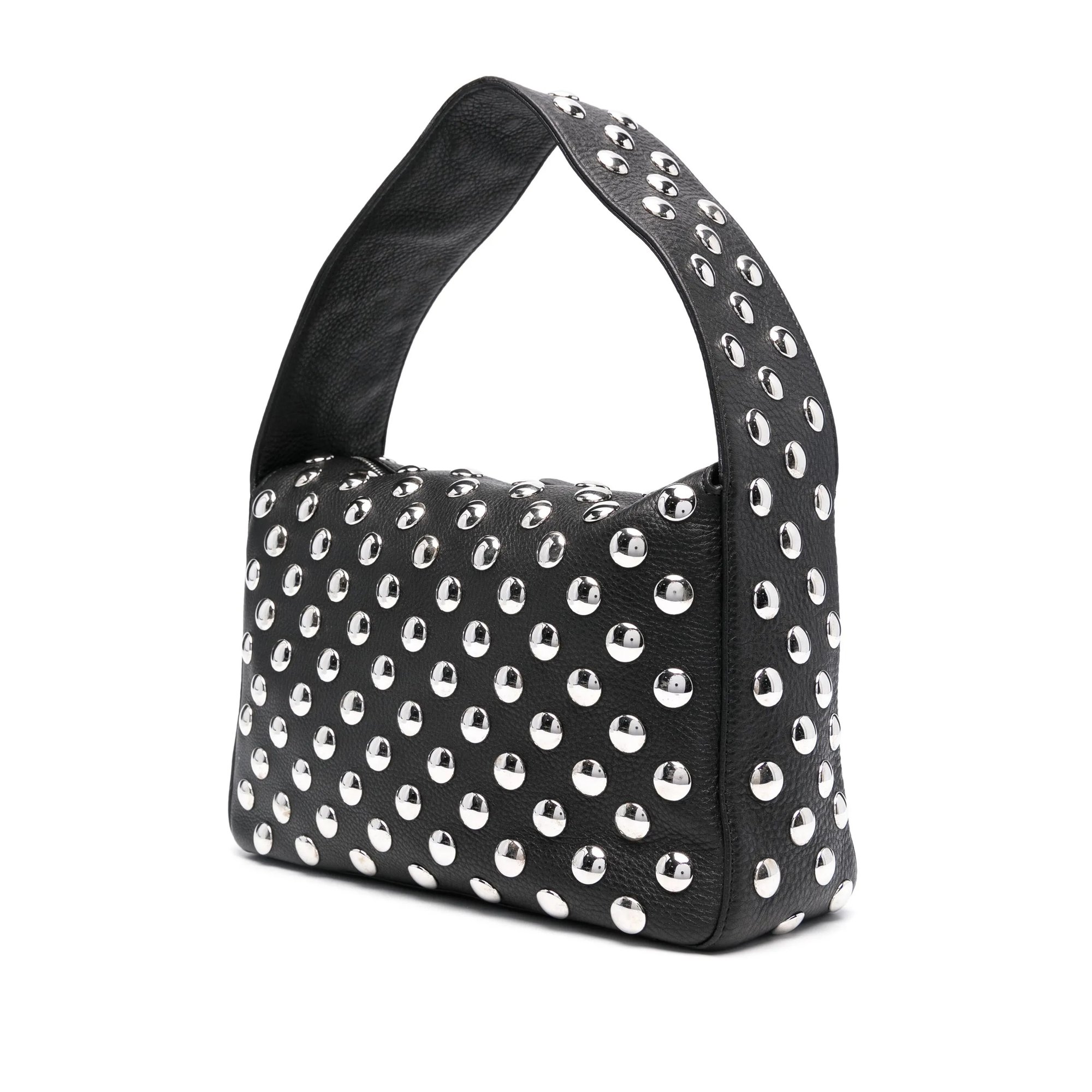 Elena Shoulder Bag w/ Silver Studs Khaite vista2