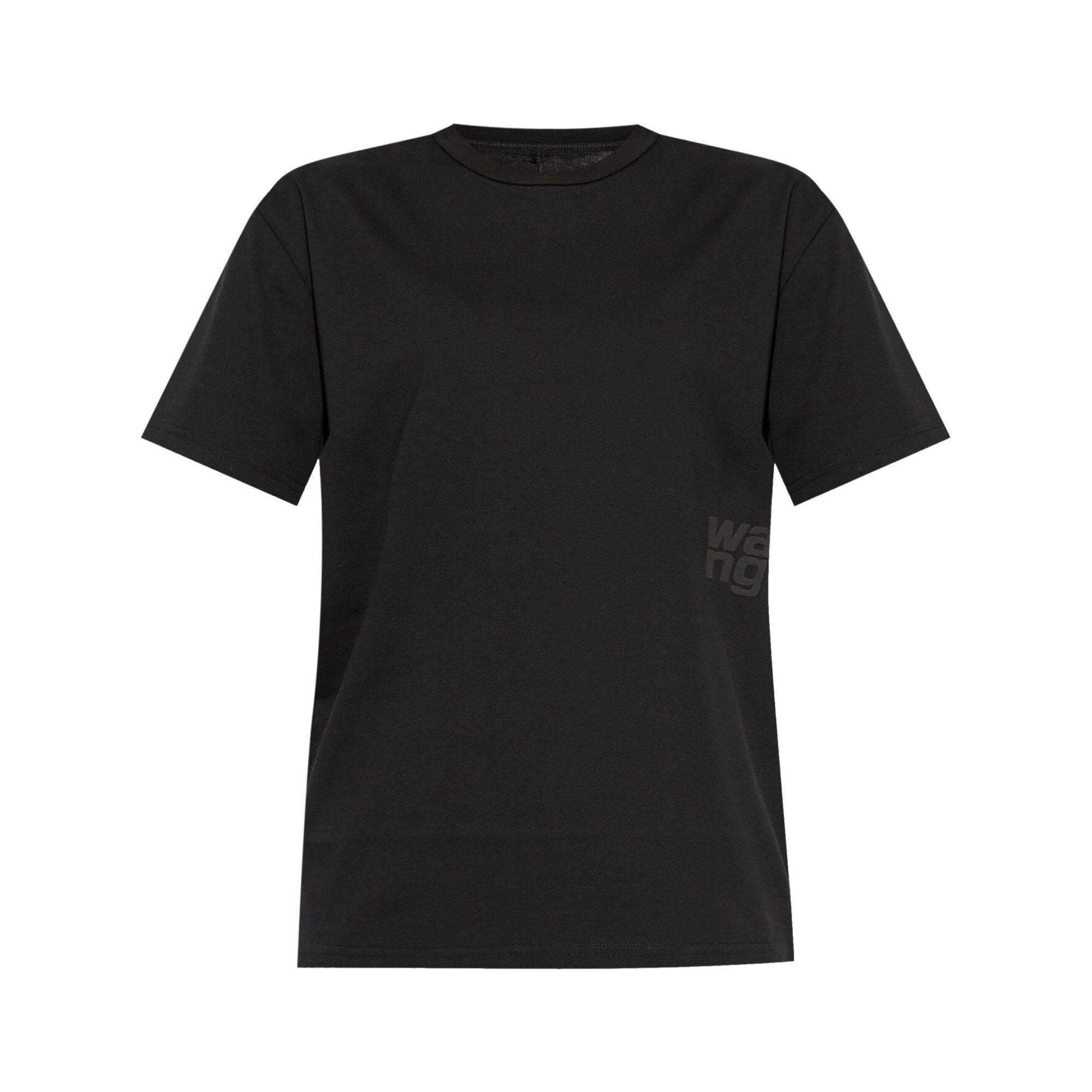 Essential Jsy ss Tee w/ Puff Logo & Bound Neck Alexander Wang vista0