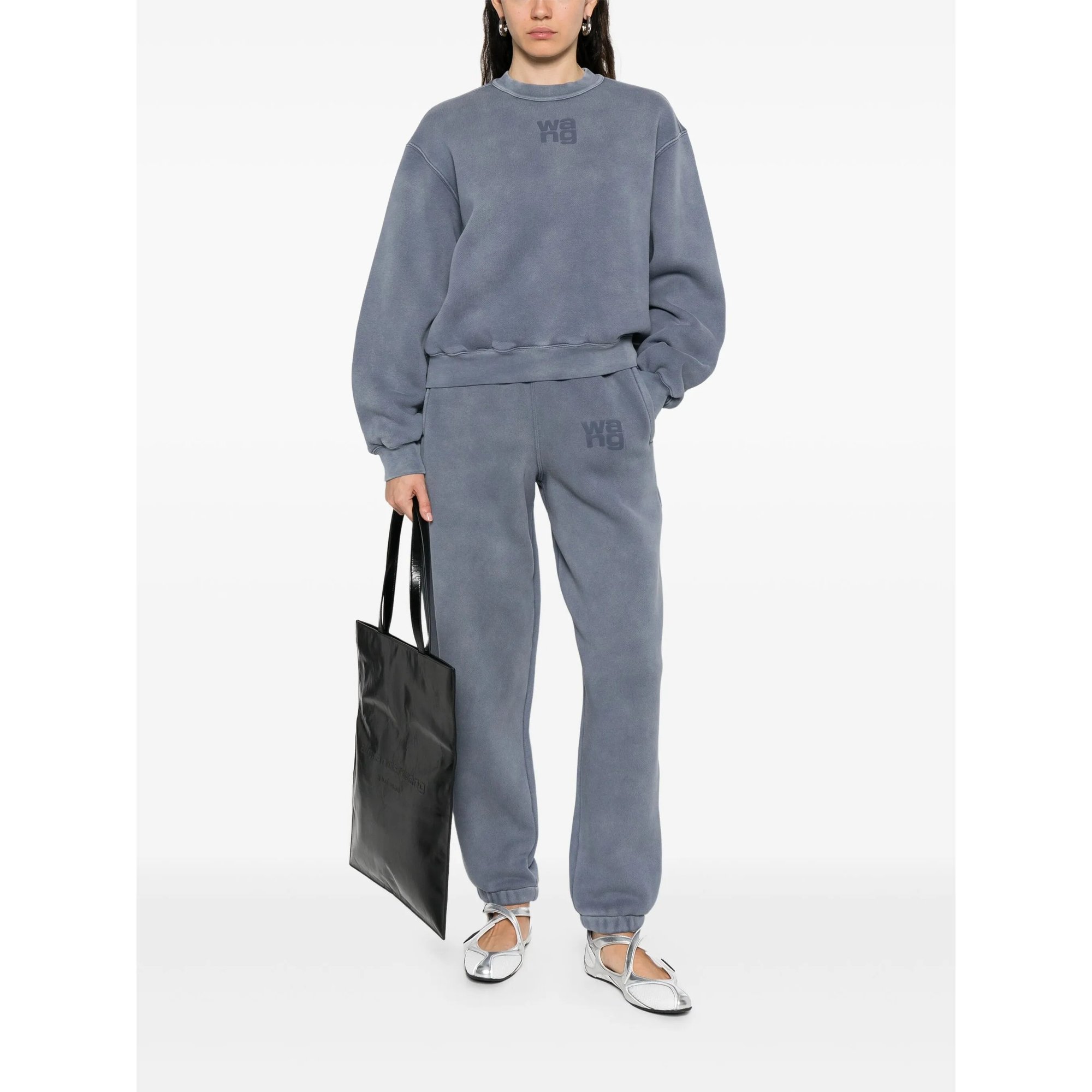Essential Terry Classic Sweatpant Puff Paint Logo Alexander Wang vista1