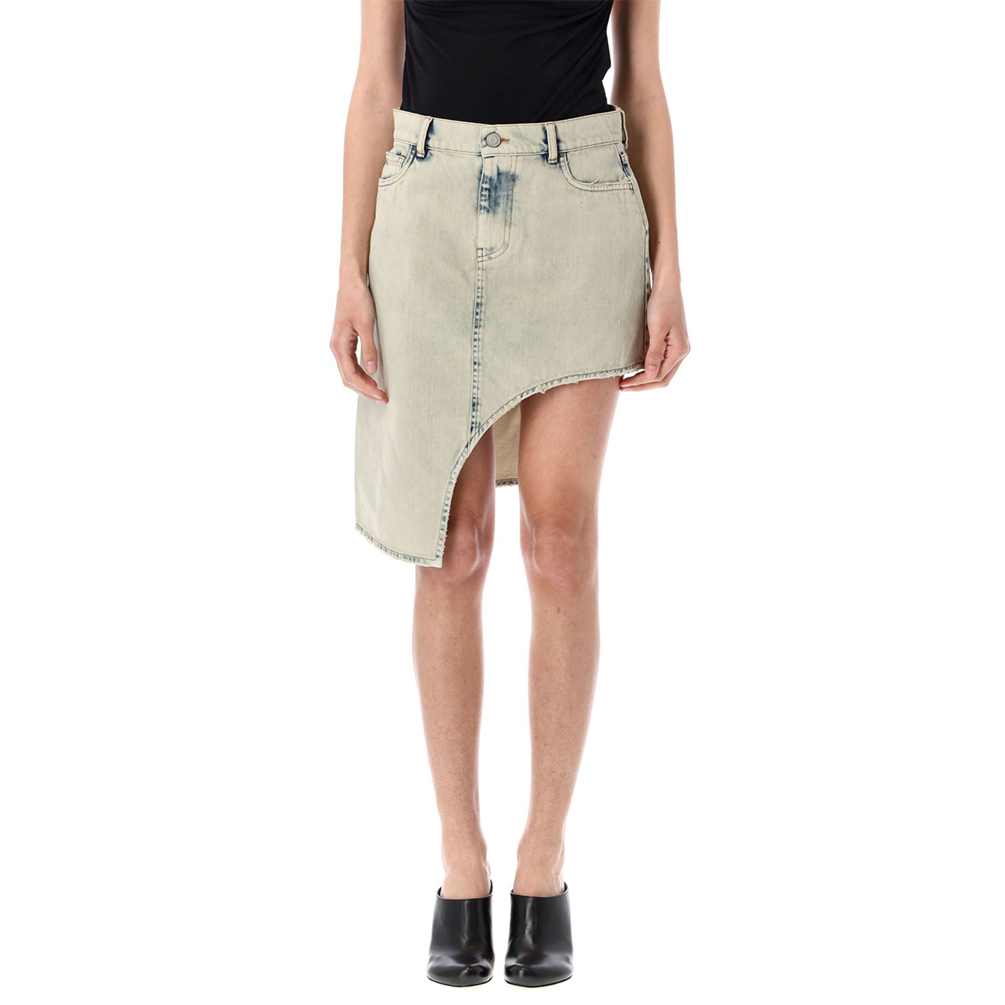 Denim Asymmetric Skirt Copj89f2035 Coperni vista3
