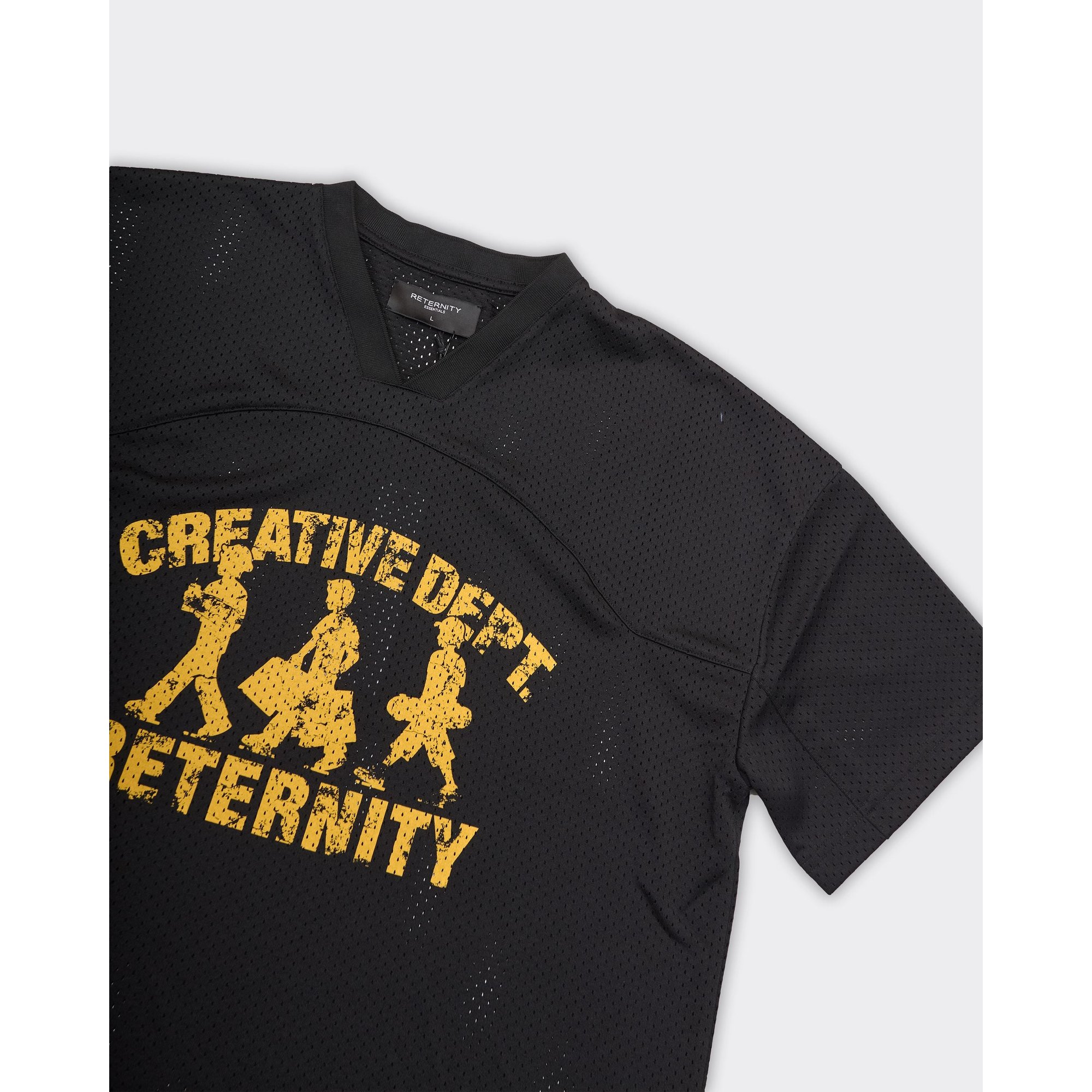 T-shirt Mesh Creative Dept Logo Nero reternity vista2