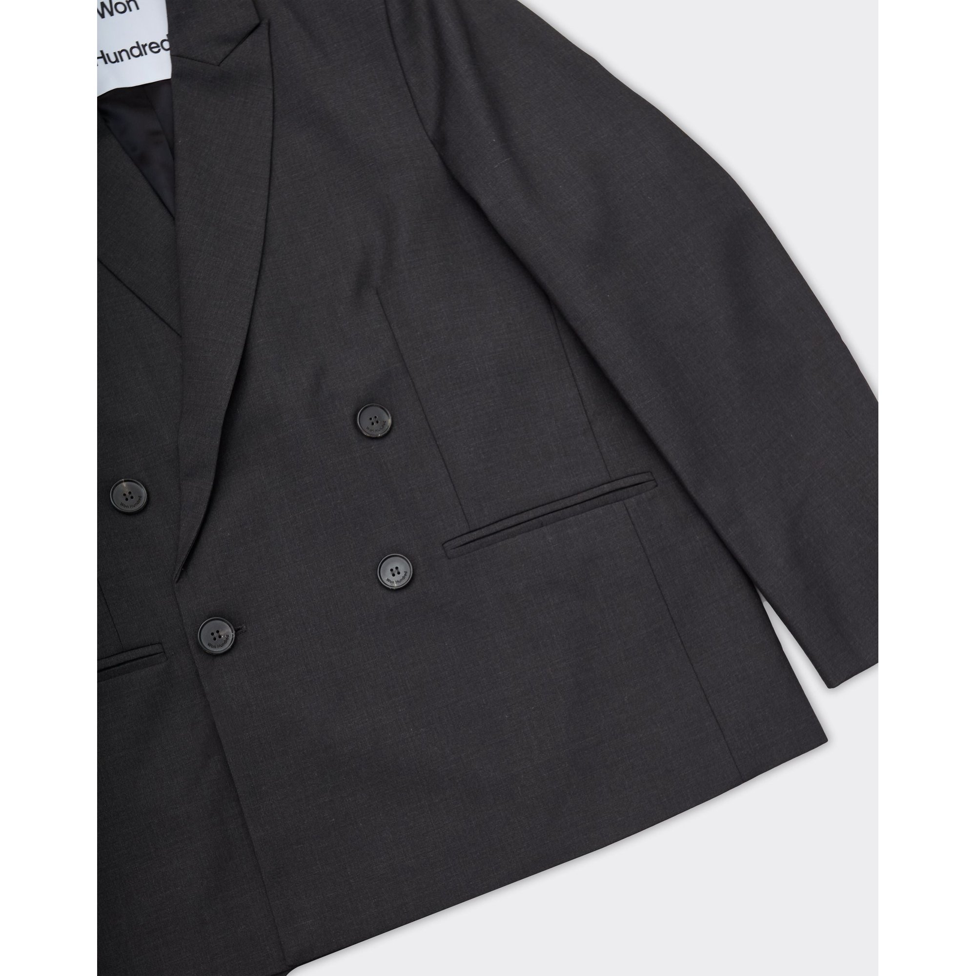 Blazer Doppiopetto Kyan Licorice Won Hundred vista2