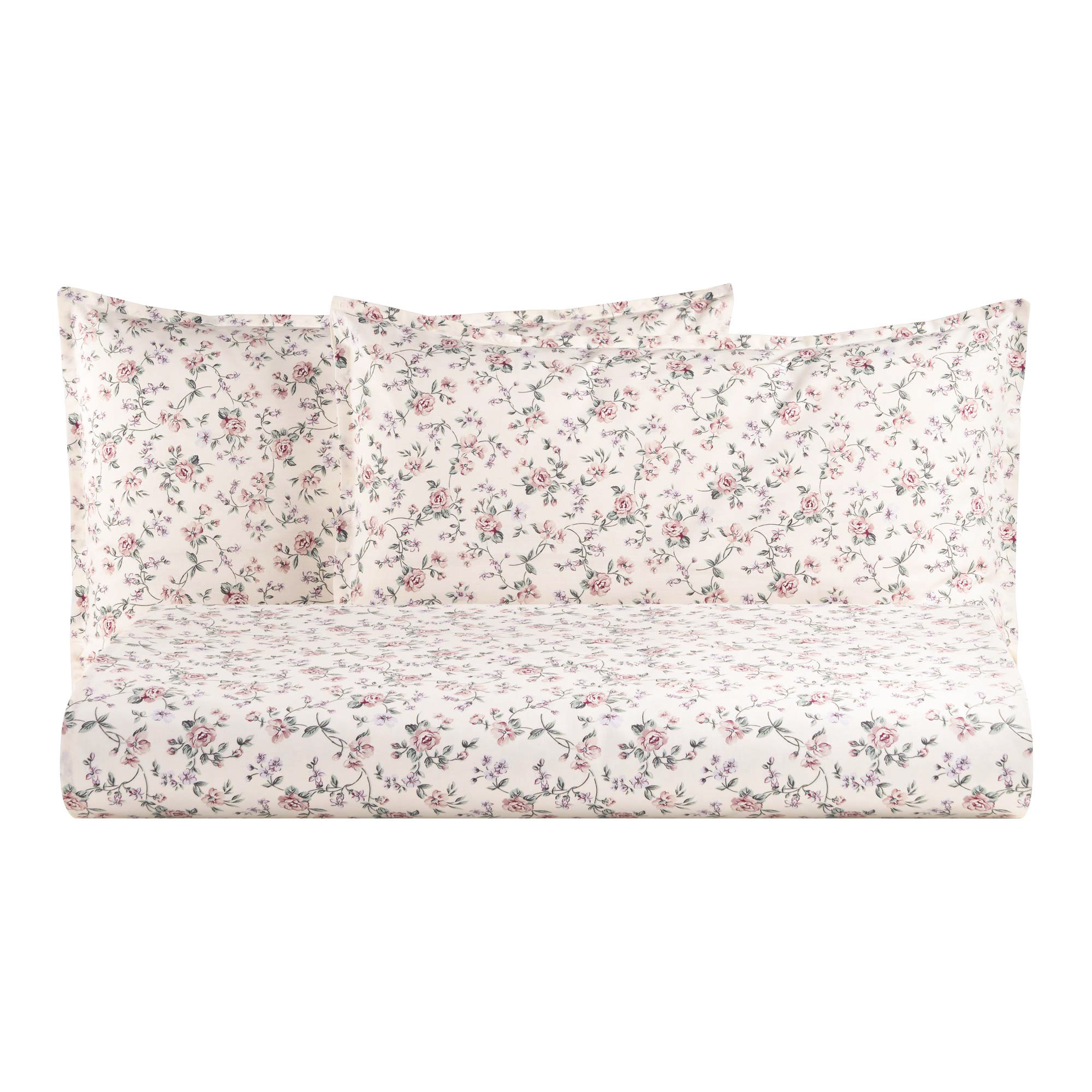 ROSITA Parure Copripiumino matrimoniale, Rosa Biancoperla vista0
