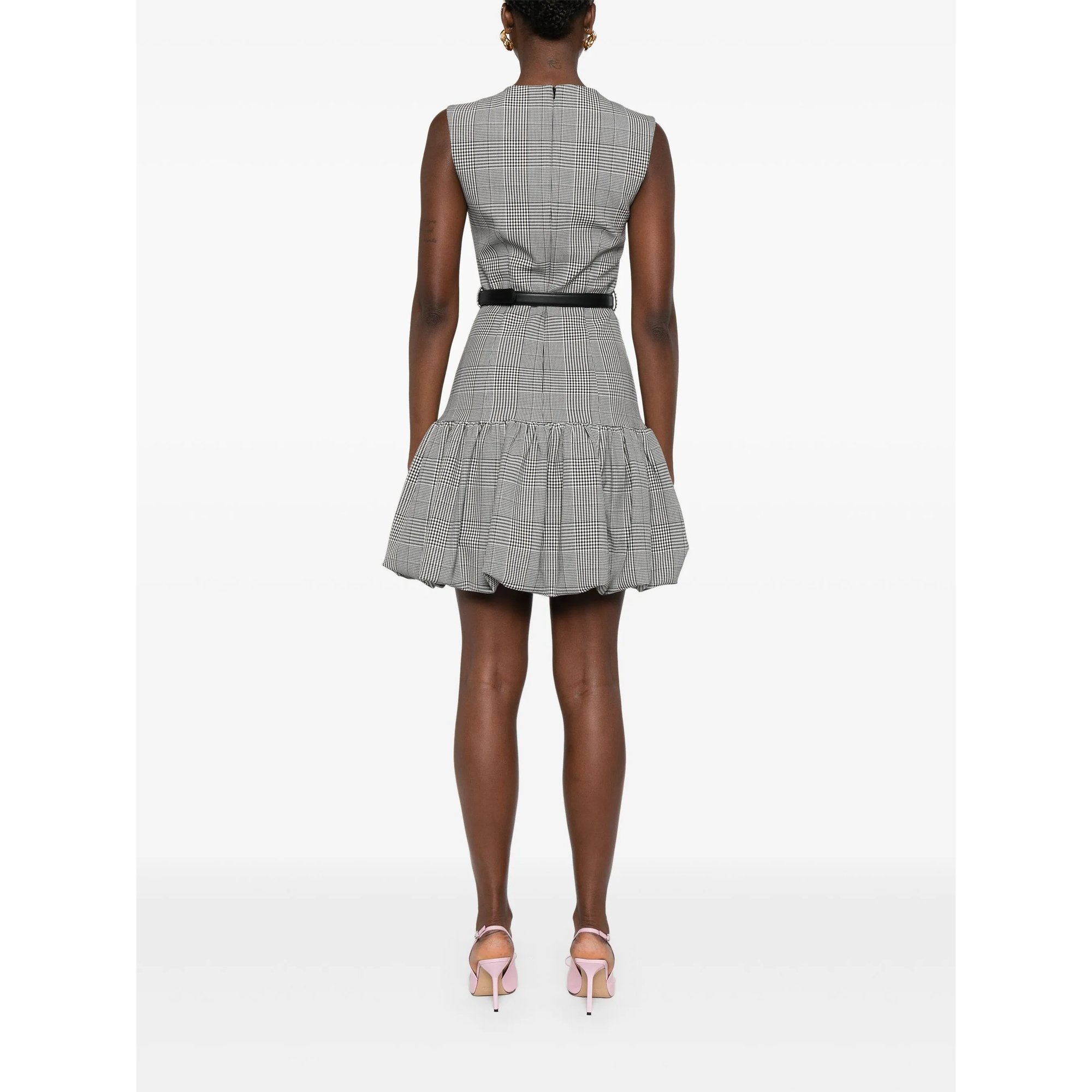 Prince of Wales Check Mini Dress SELF-PORTRAIT vista3