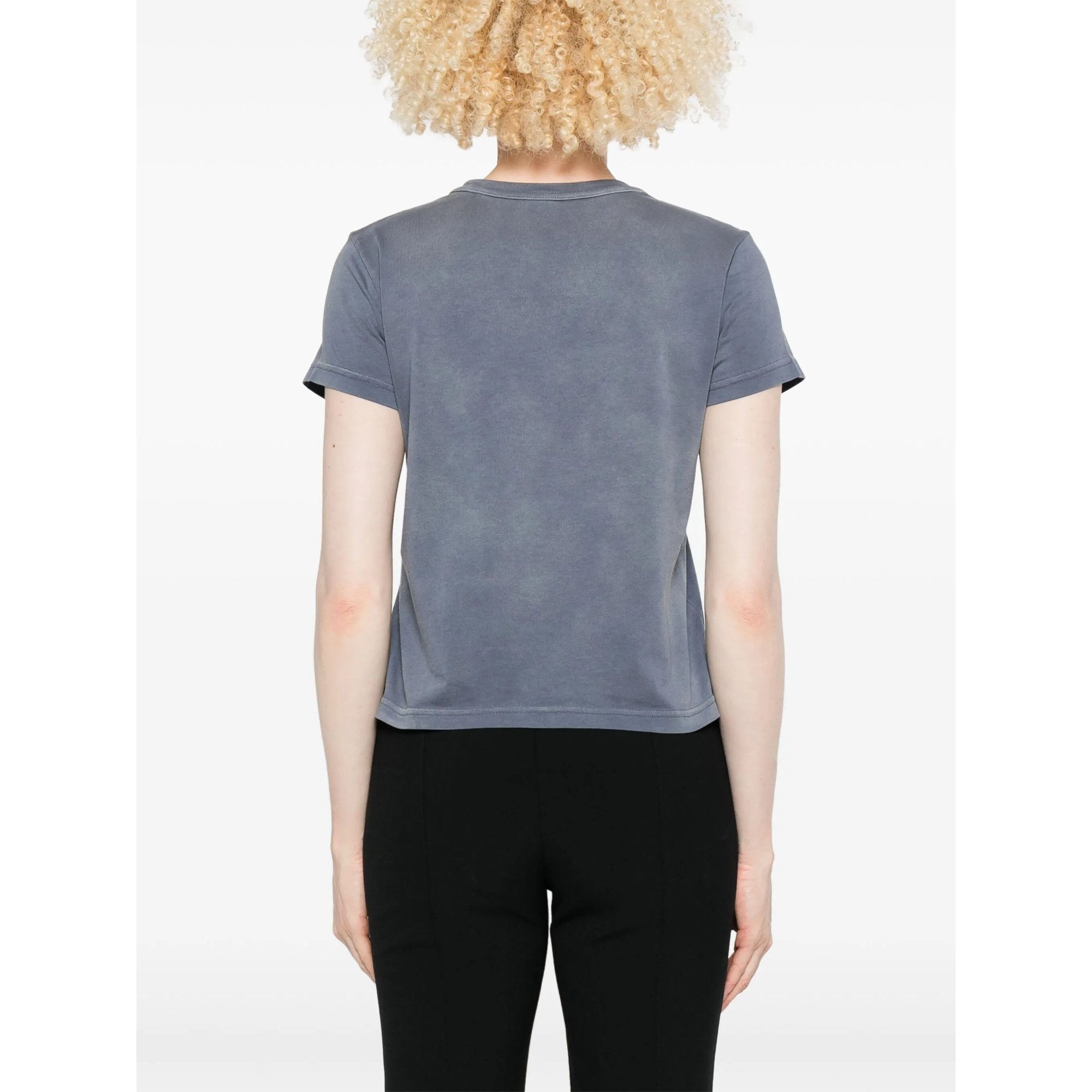Essential Jsy Shrunken Tee W/puff Logo Alexander Wang vista3