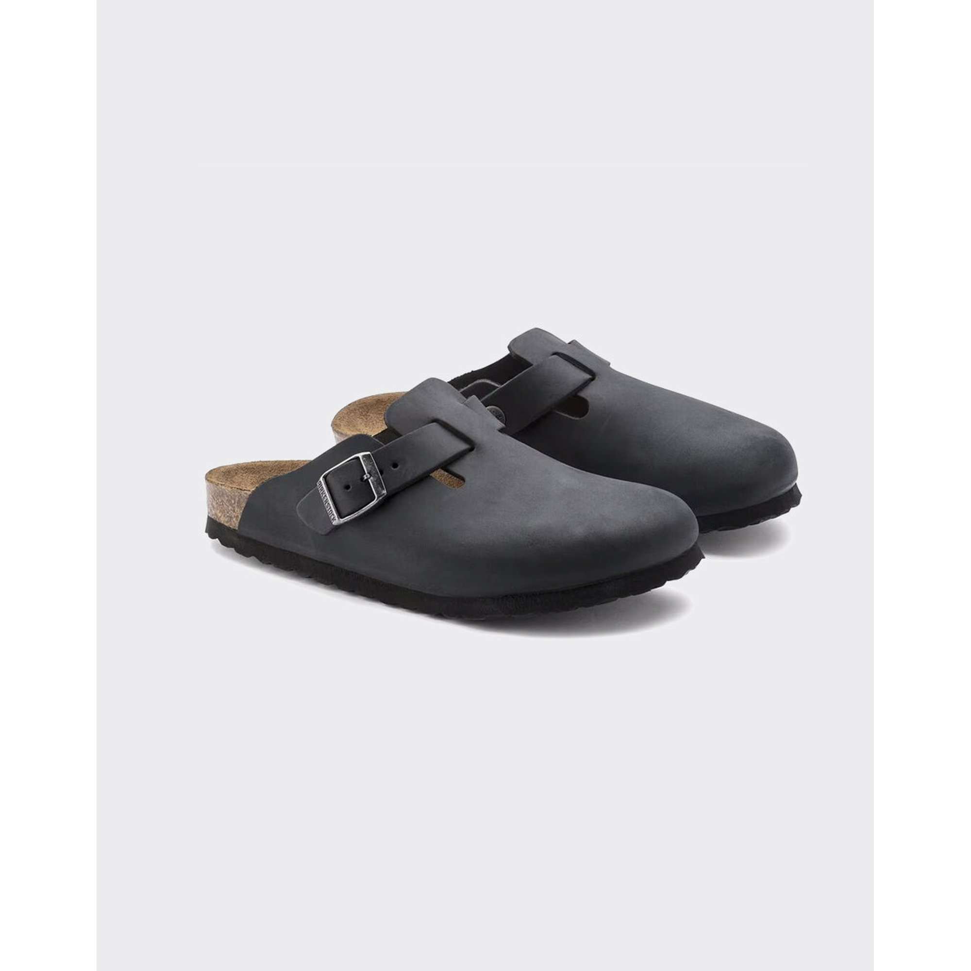 Ciabatta Boston Black Oiled Birkenstock vista1
