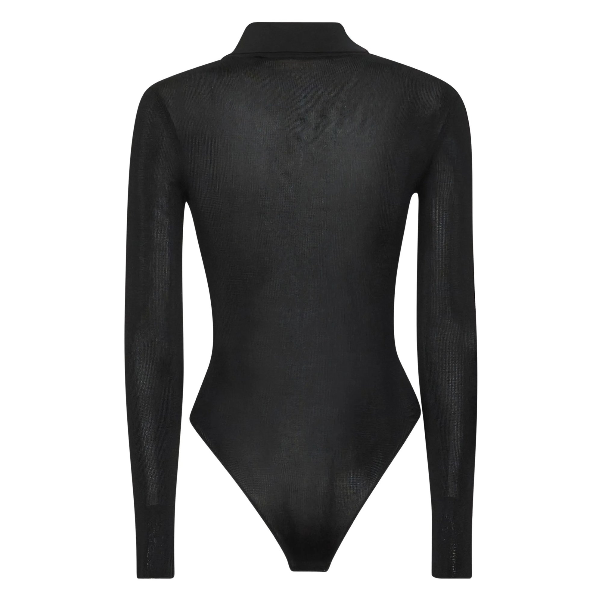 Black Viscose Knit Bodysuit SELF-PORTRAIT vista1
